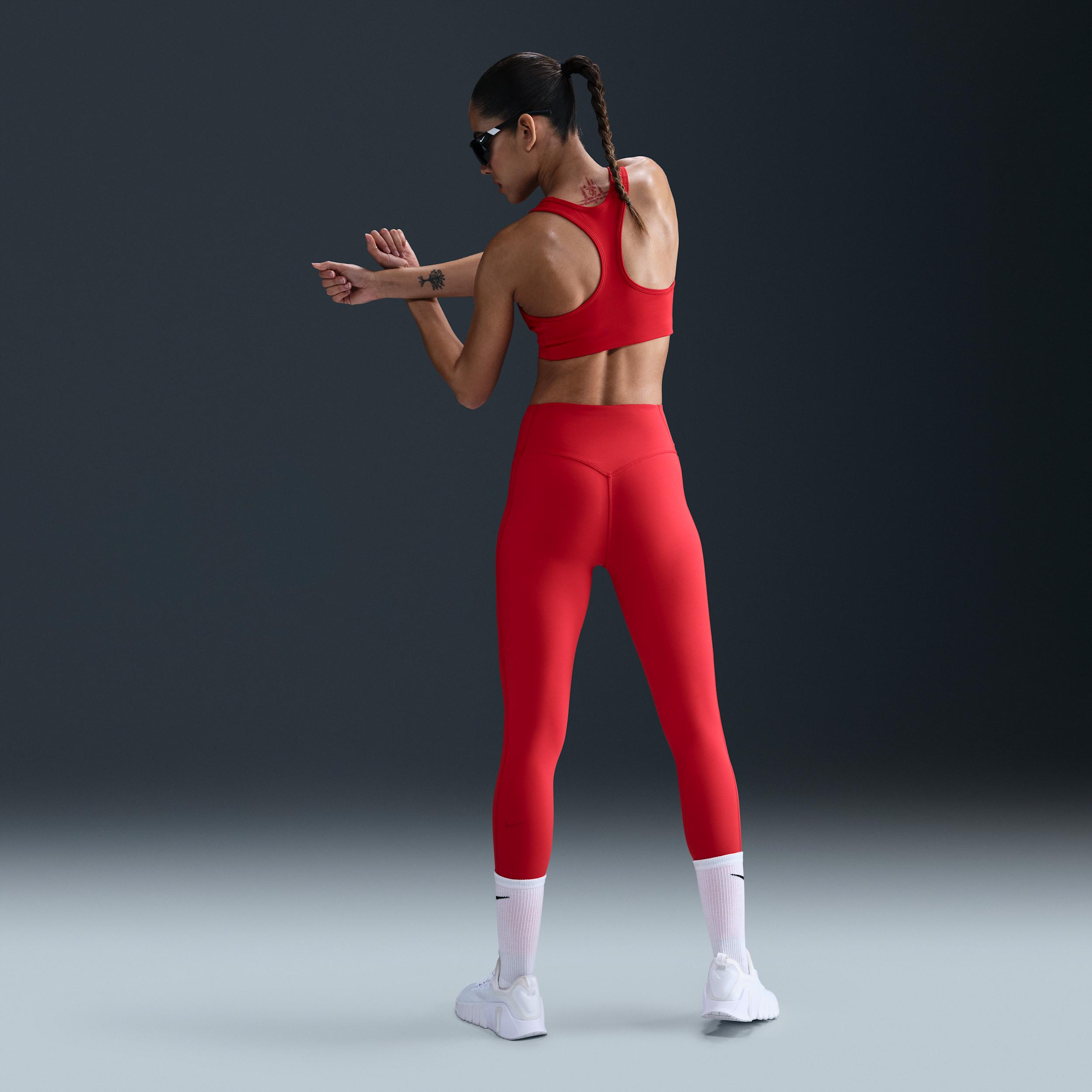 Nike Womens Universa High-Waisted 7/8 Leggings with No Front Seam | HQ6813-010 Product Image