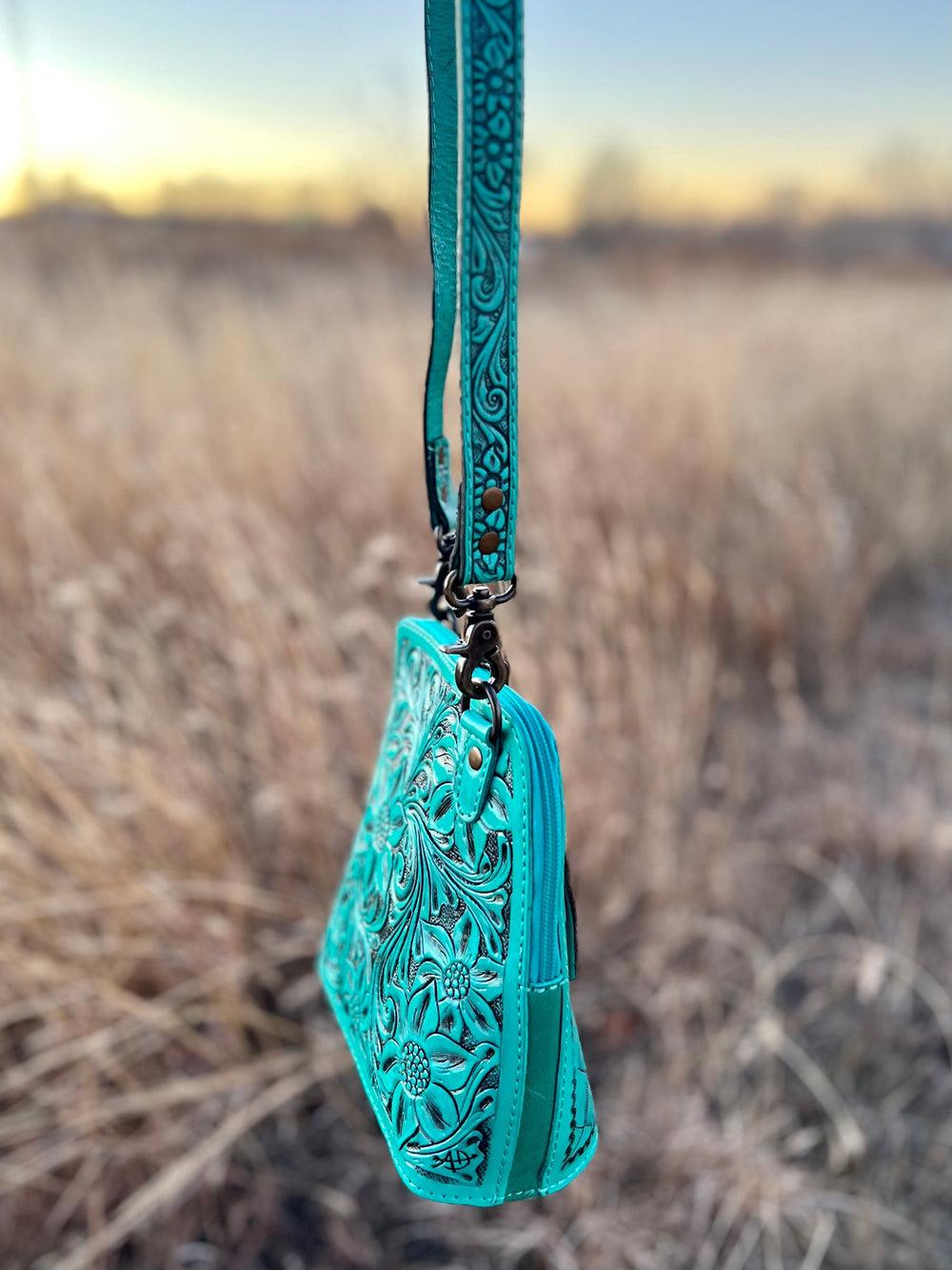 Darling Gardens of Turquoise Crossbody Product Image
