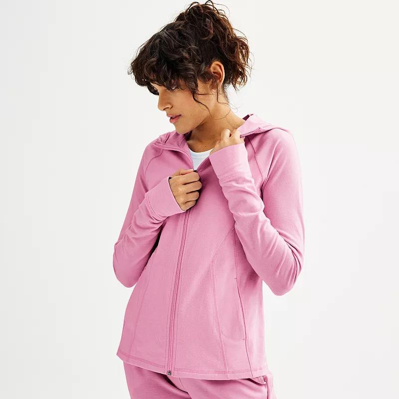 Plus Size Tek Gear Essential Hooded Jacket, Womens Product Image