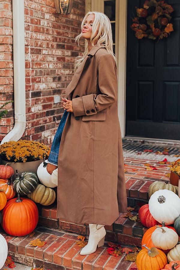 City Nights Coat in Mocha Product Image