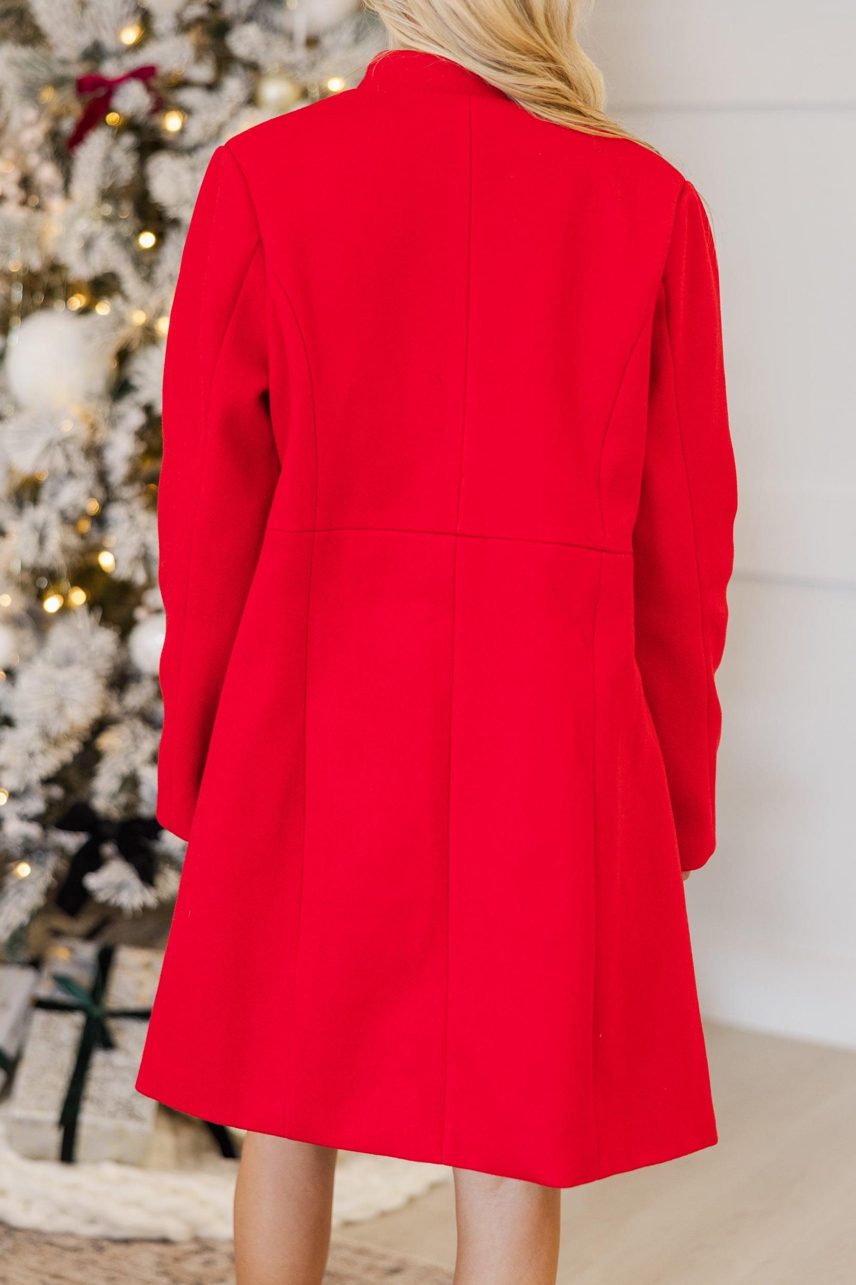 City Streets Red Coat Female Product Image