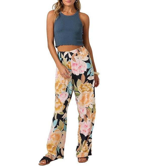 O'Neill Jonie Mikah High Rise Flowy Pull-On Printed Wide Leg Pants Product Image