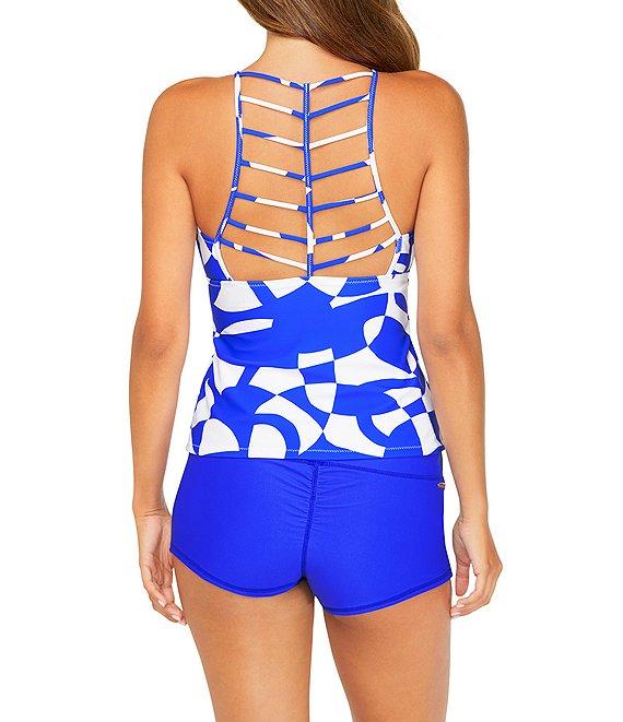 Raisins Solid Surf Shirred Short Swim Bottom Product Image