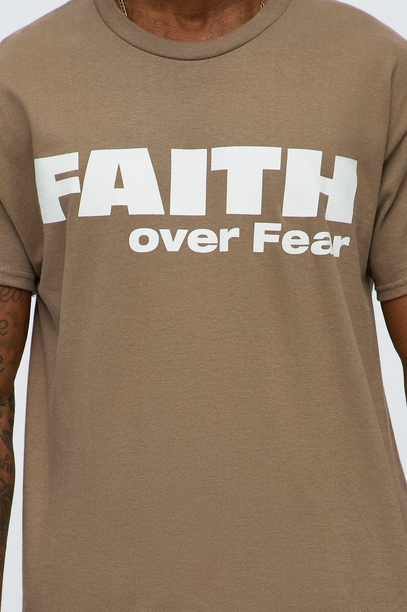 Faith Over Everything Short Sleeve Tee - Charcoal Product Image