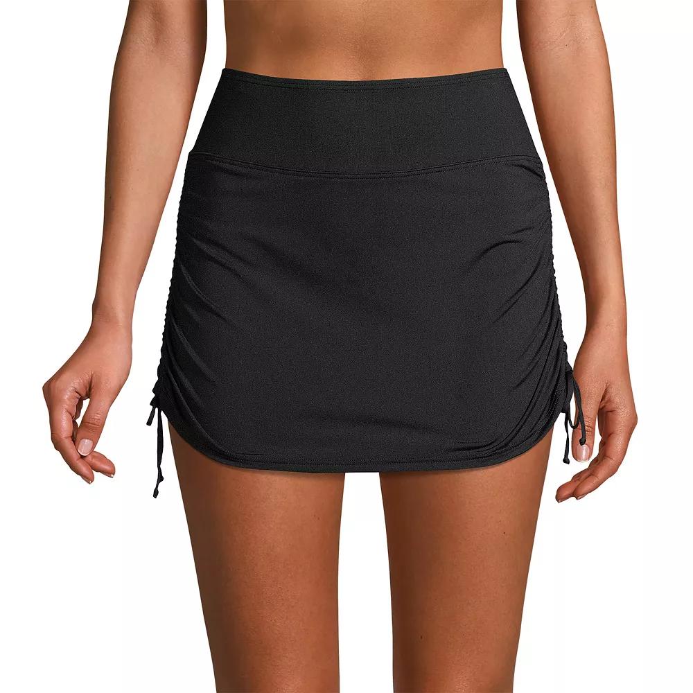 Women's Lands' End Tummy Control UPF 50 Ruched-Side Swim Skirt,  Product Image