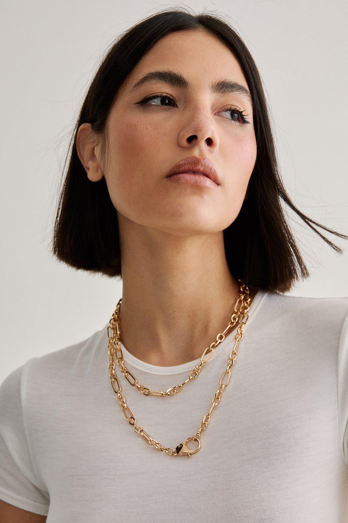 Layered Chain Necklace Product Image