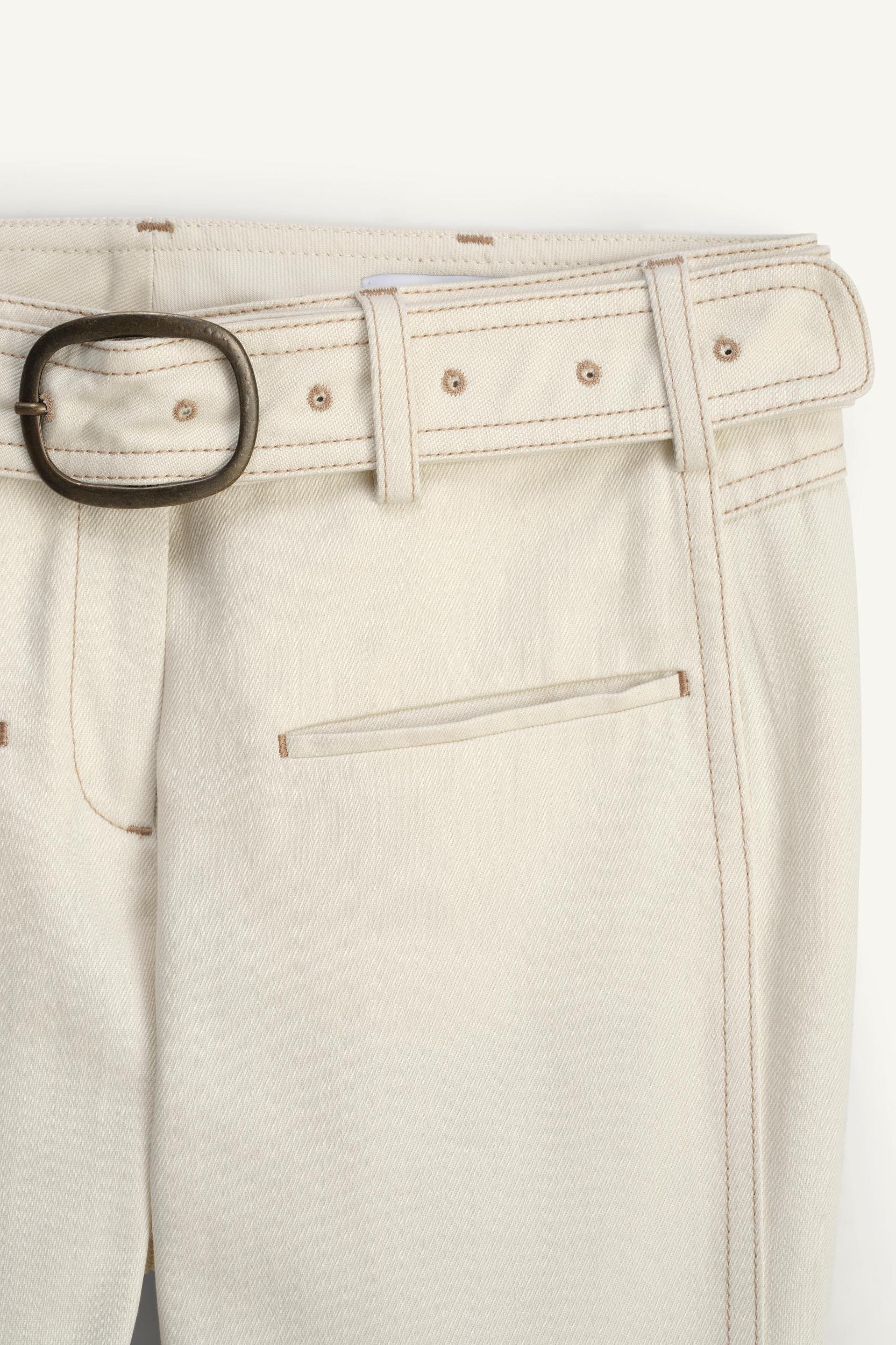 LIMITED EDITION TOPSTITCHED FLARE PANTS Product Image