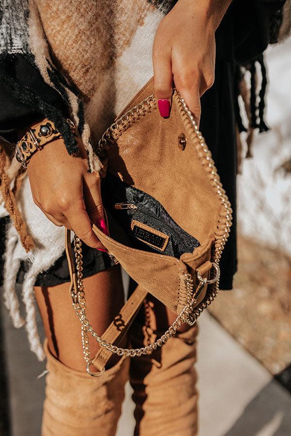 Nearly In Love Faux Suede Crossbody In Iced Mocha Product Image