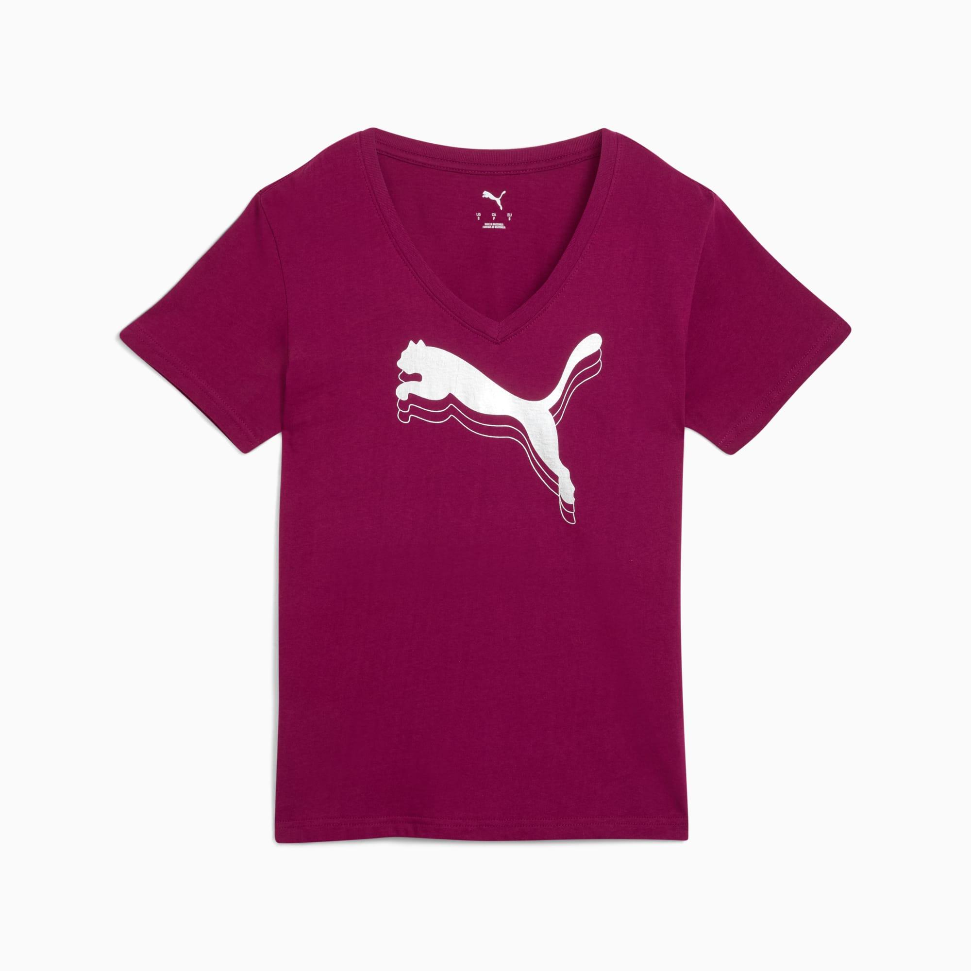 ESS METALLIC V-Neck Tee Women Product Image