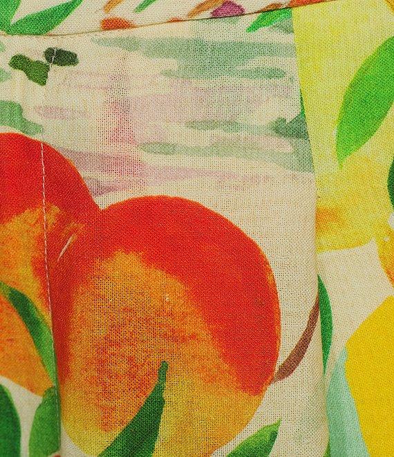 Antonio Melani Polina Fruit Print Coordinating Linen Button Down Blouse Product Image