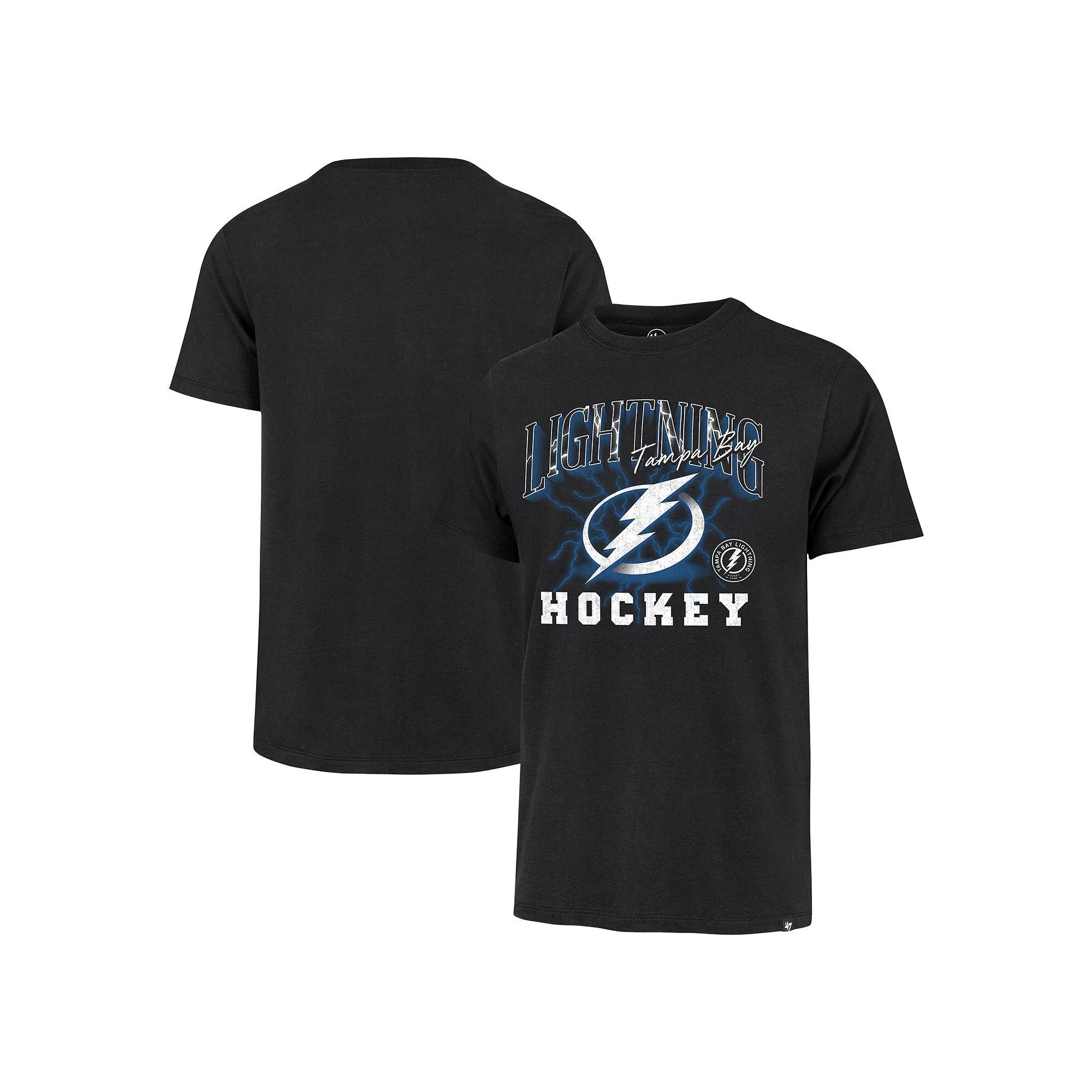 Men's '47 Black Tampa Bay Lightning Regional Localized Franklin T-Shirt,  Product Image