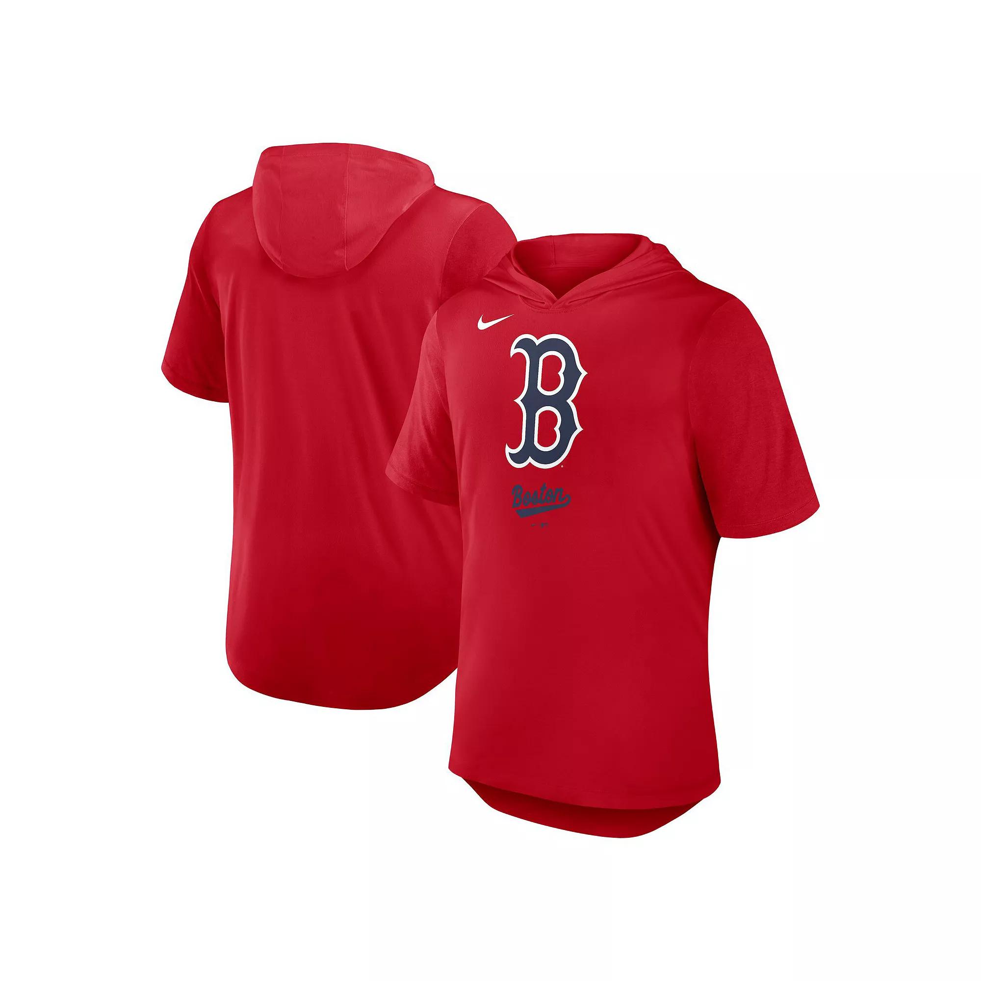 Men's Nike Red Boston Red Sox Tri-Blend Hoodie T-Shirt, Size: 2XL Product Image
