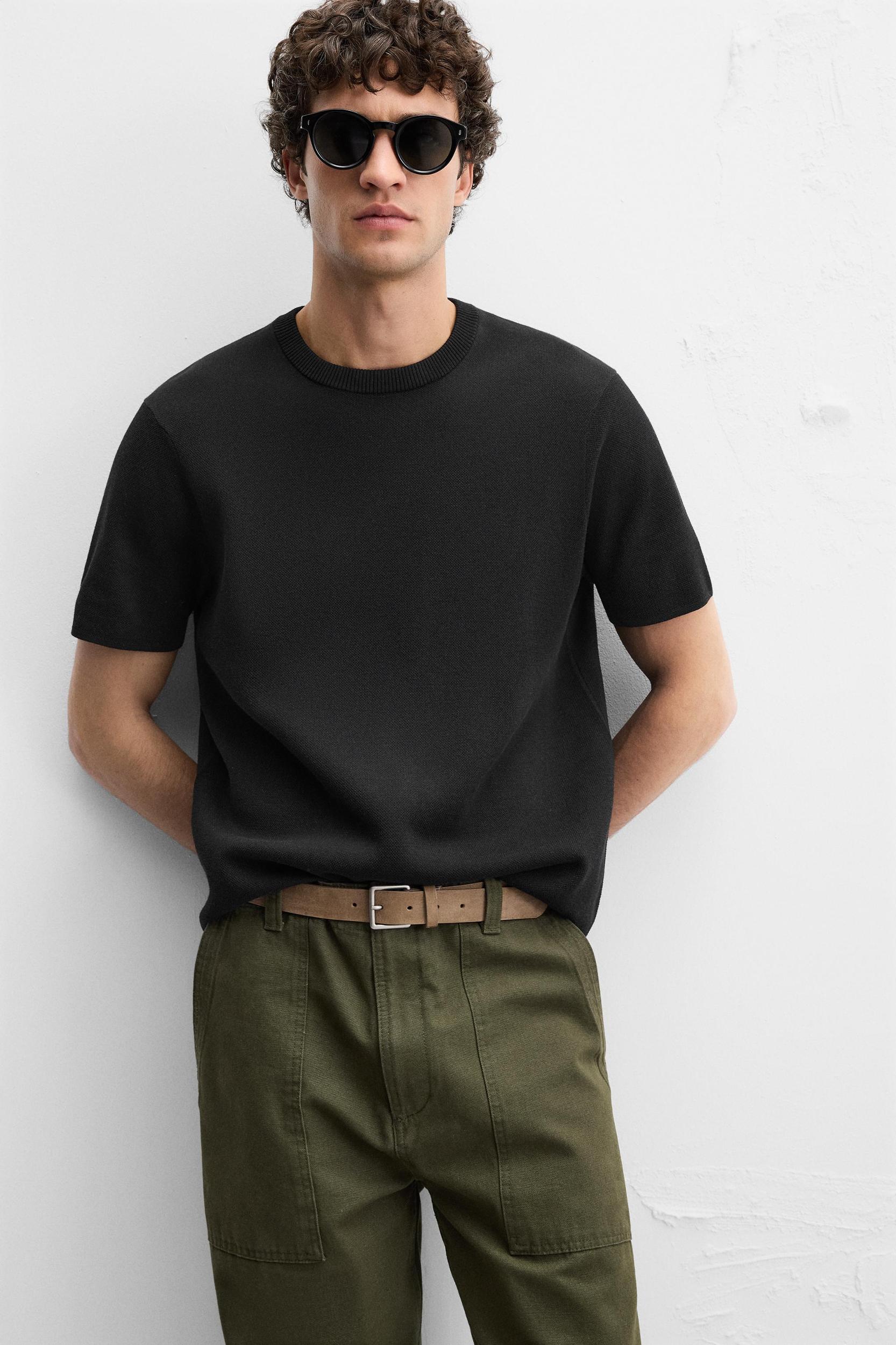RELAXED FIT KNIT T-SHIRT Product Image