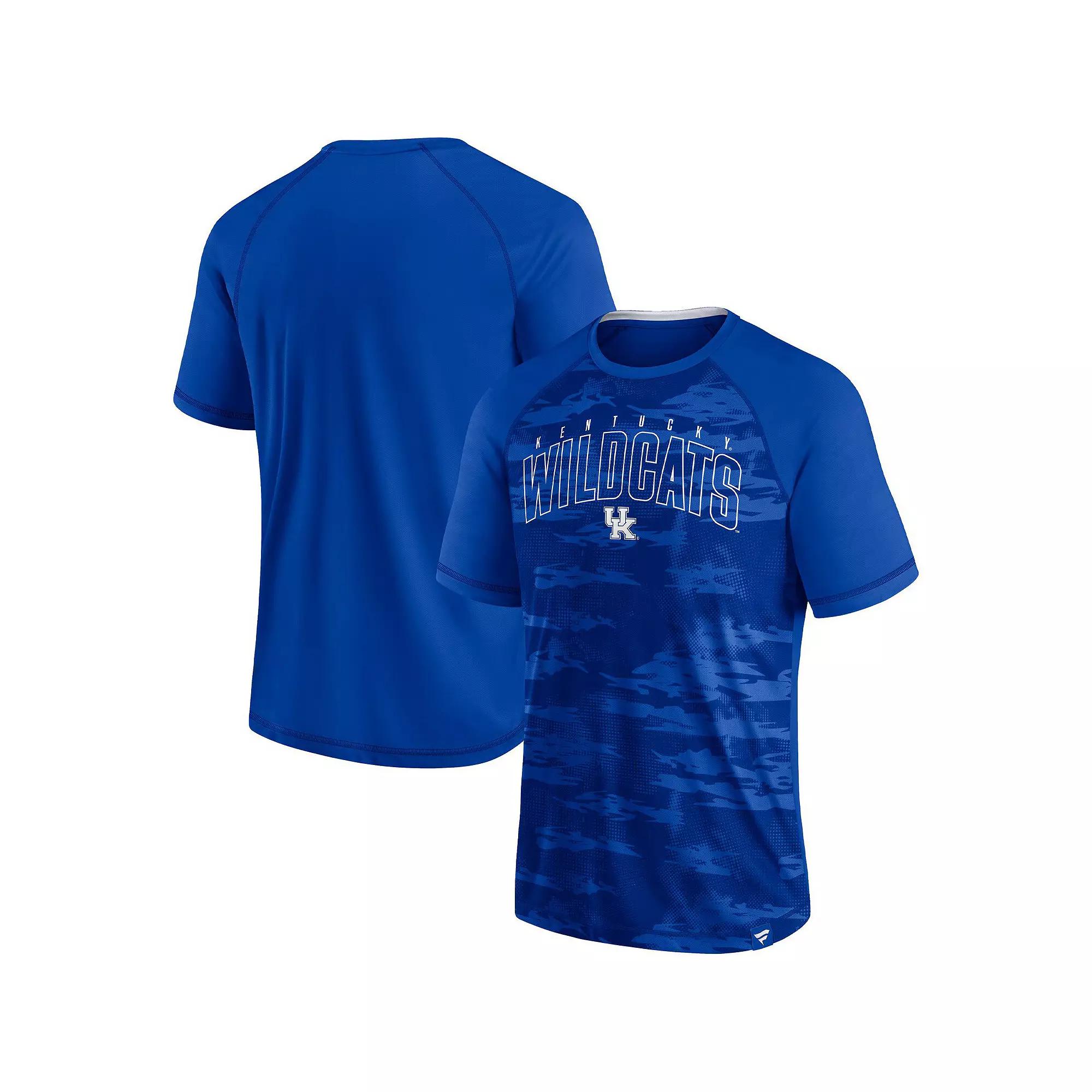 Men's Fanatics Royal Kentucky Wildcats Arch Outline Raglan T-Shirt,  Product Image