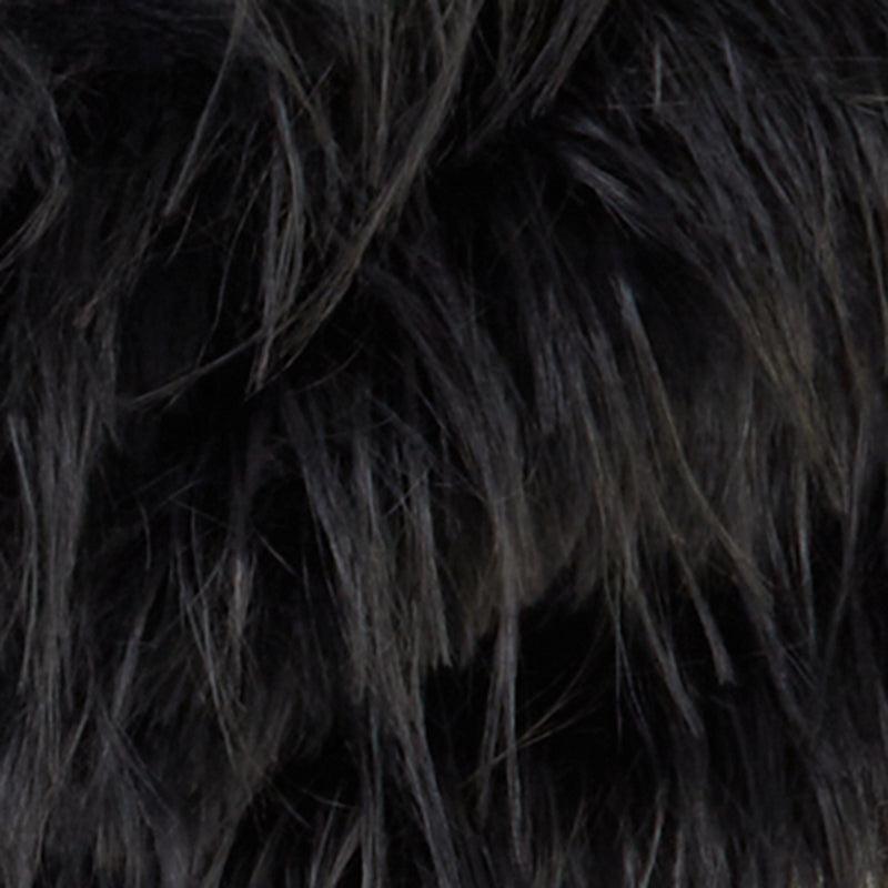 Off The Shoulder Shaggy Faux Fur Wrap Shawl Female Product Image