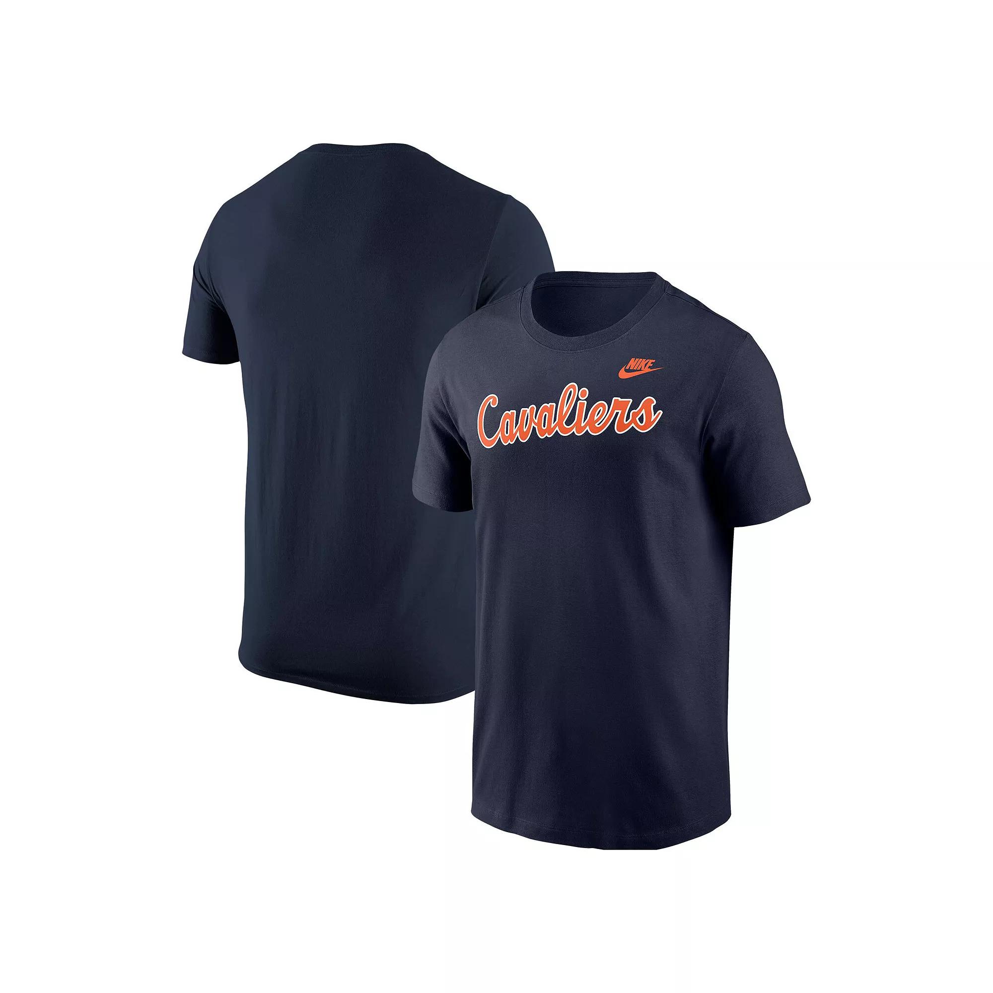 Men's Nike Navy Virginia Cavaliers Vintage Script Core T-Shirt,  Product Image