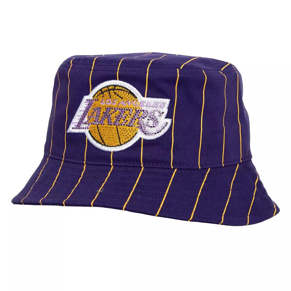 Women's Mitchell & Ness x DANNIJO  Purple Los Angeles Lakers  Bucket Hat, Size: Small/Medium Product Image