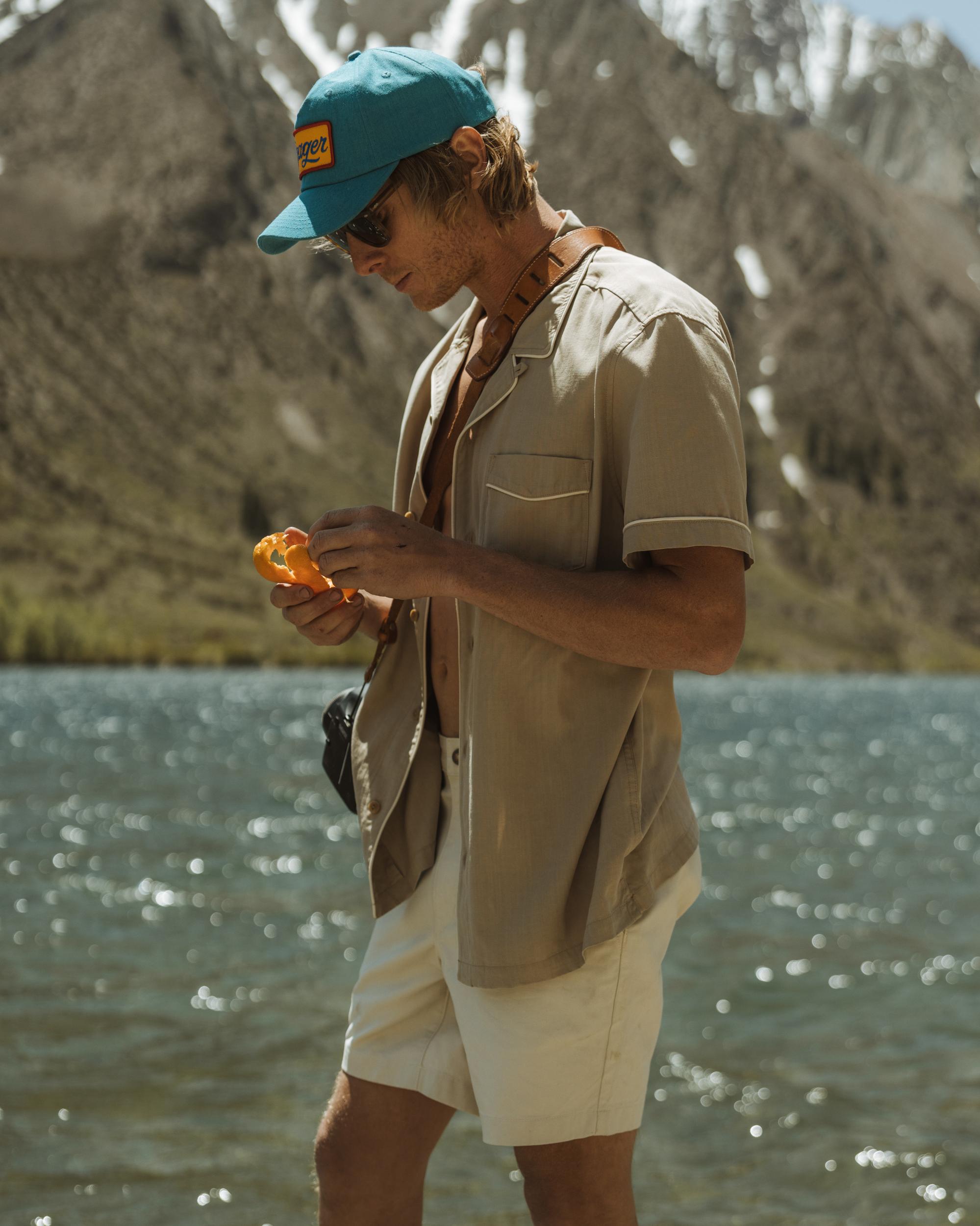 Camp Collar Tipped Short Sleeve Shirt Product Image