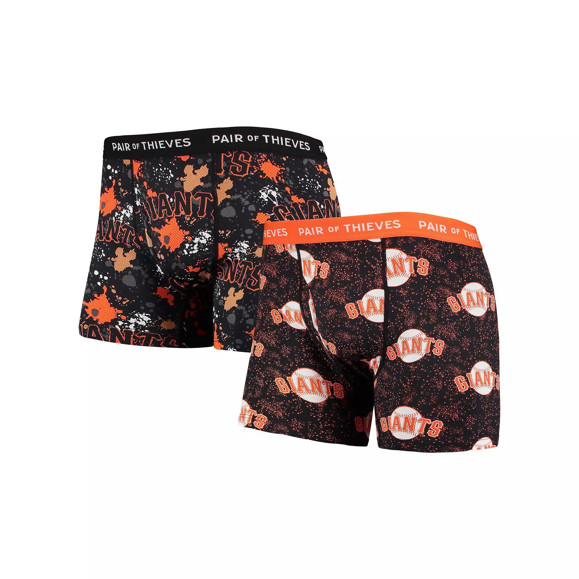 Mens Pair of Thieves San Francisco Giants Super Fit 2-Pack Boxer Briefs Set Product Image