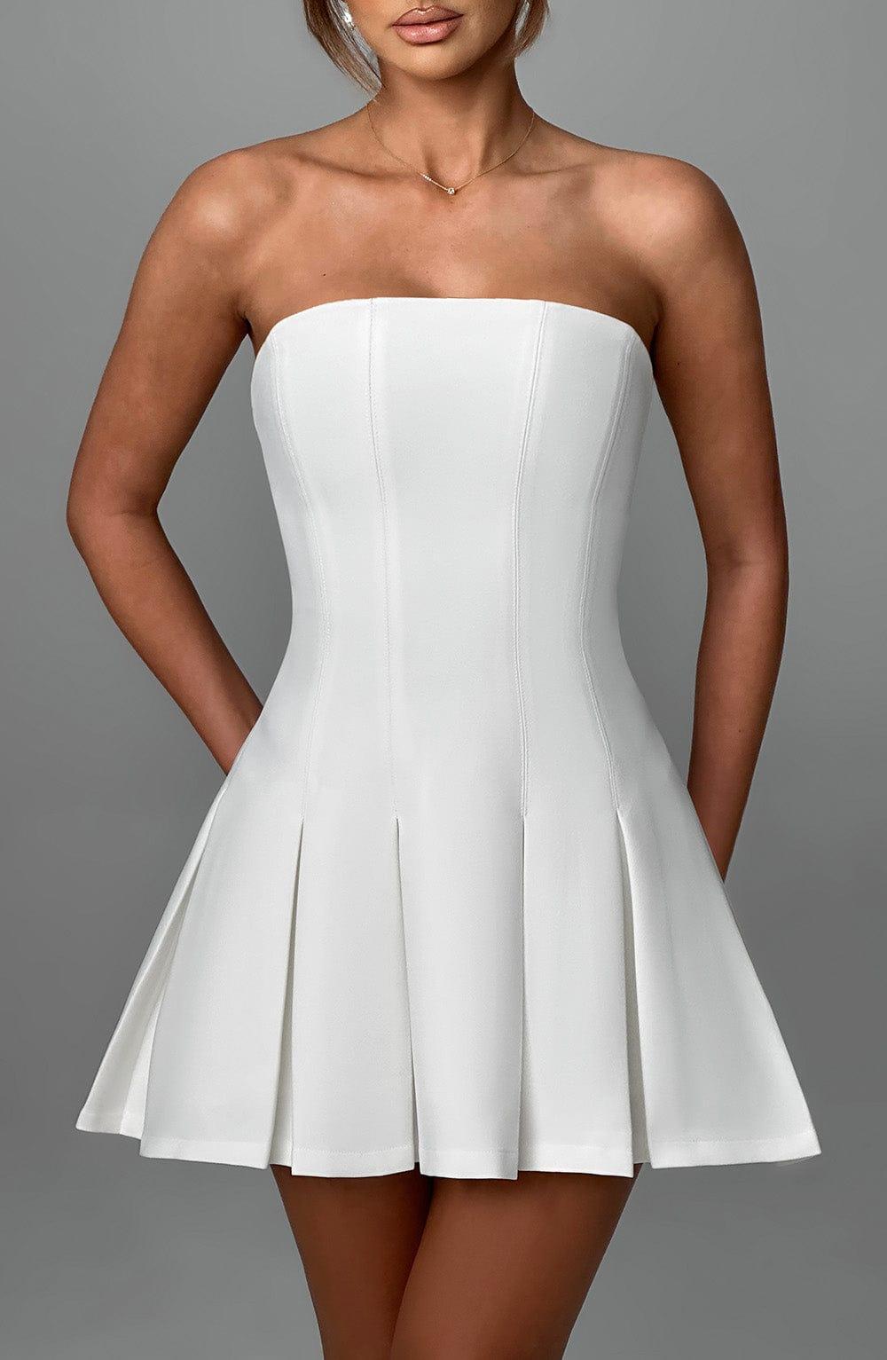 Bryony Mini Dress - Ivory Product Image