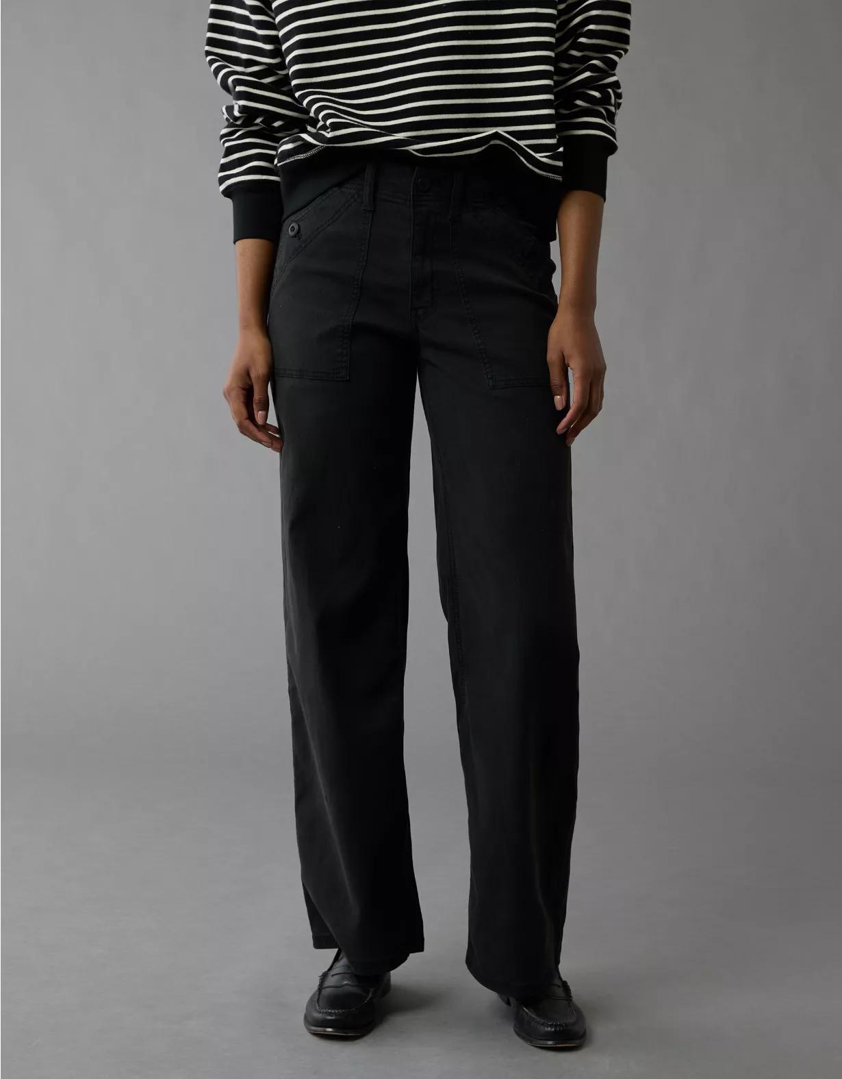AE Stretch High-Waisted Stovepipe Utility Pant Product Image