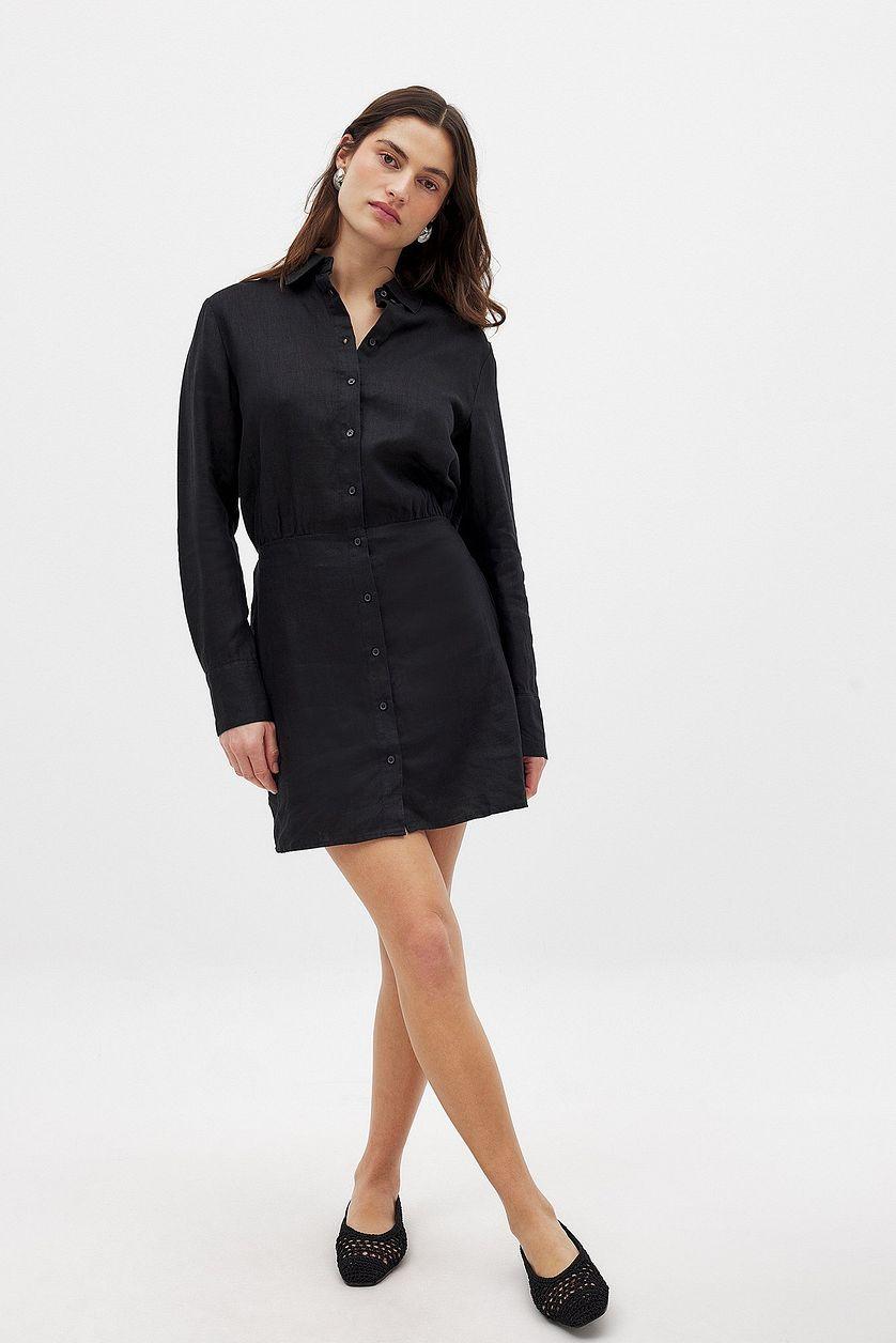 Linen Shirt Dress Product Image