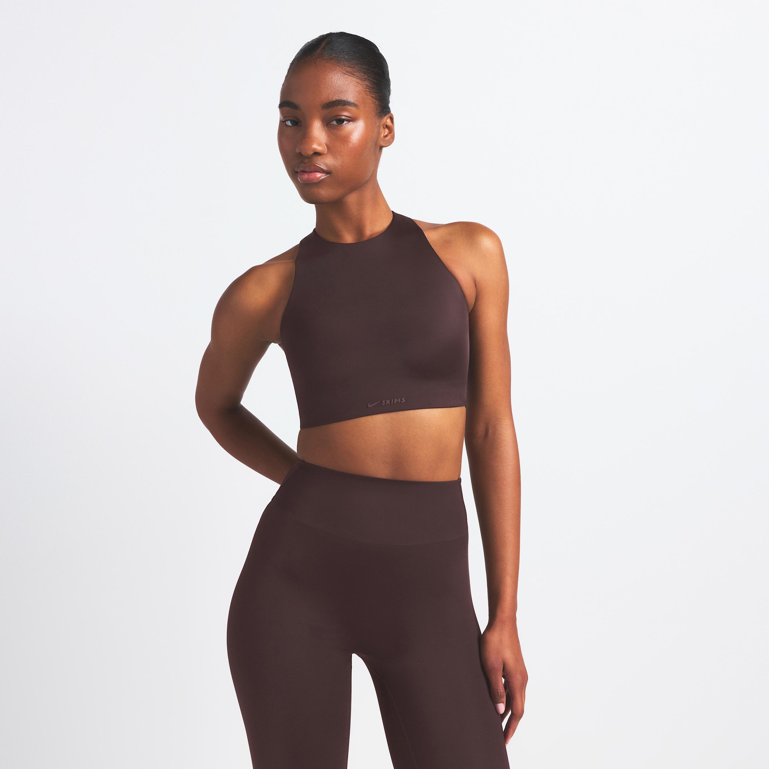 Nike Womens SKIMS Shine High-Neck Bra | BRSPT7004W-PHO Product Image