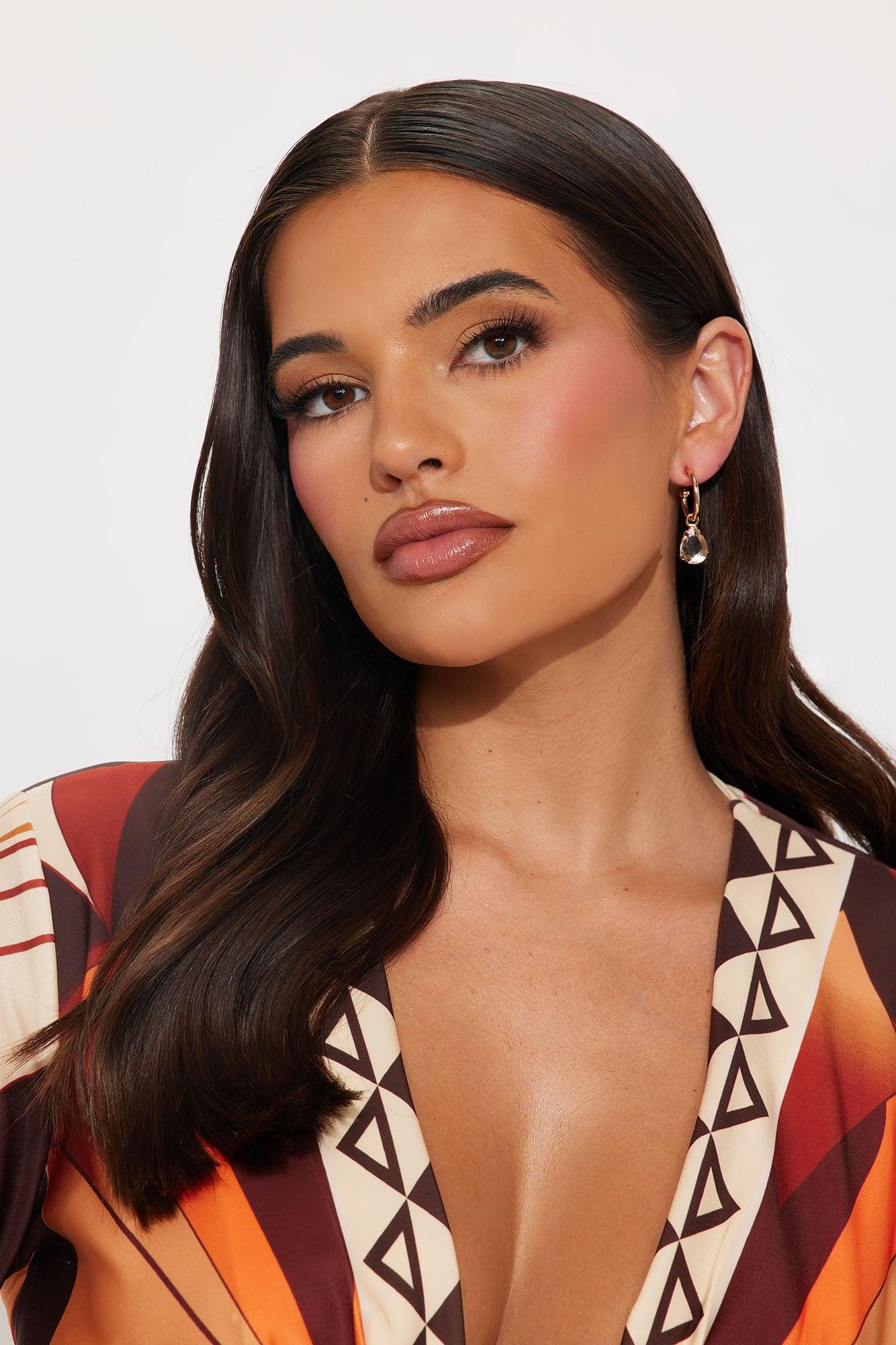 Clearing The View Drop Earrings - Gold Female Product Image