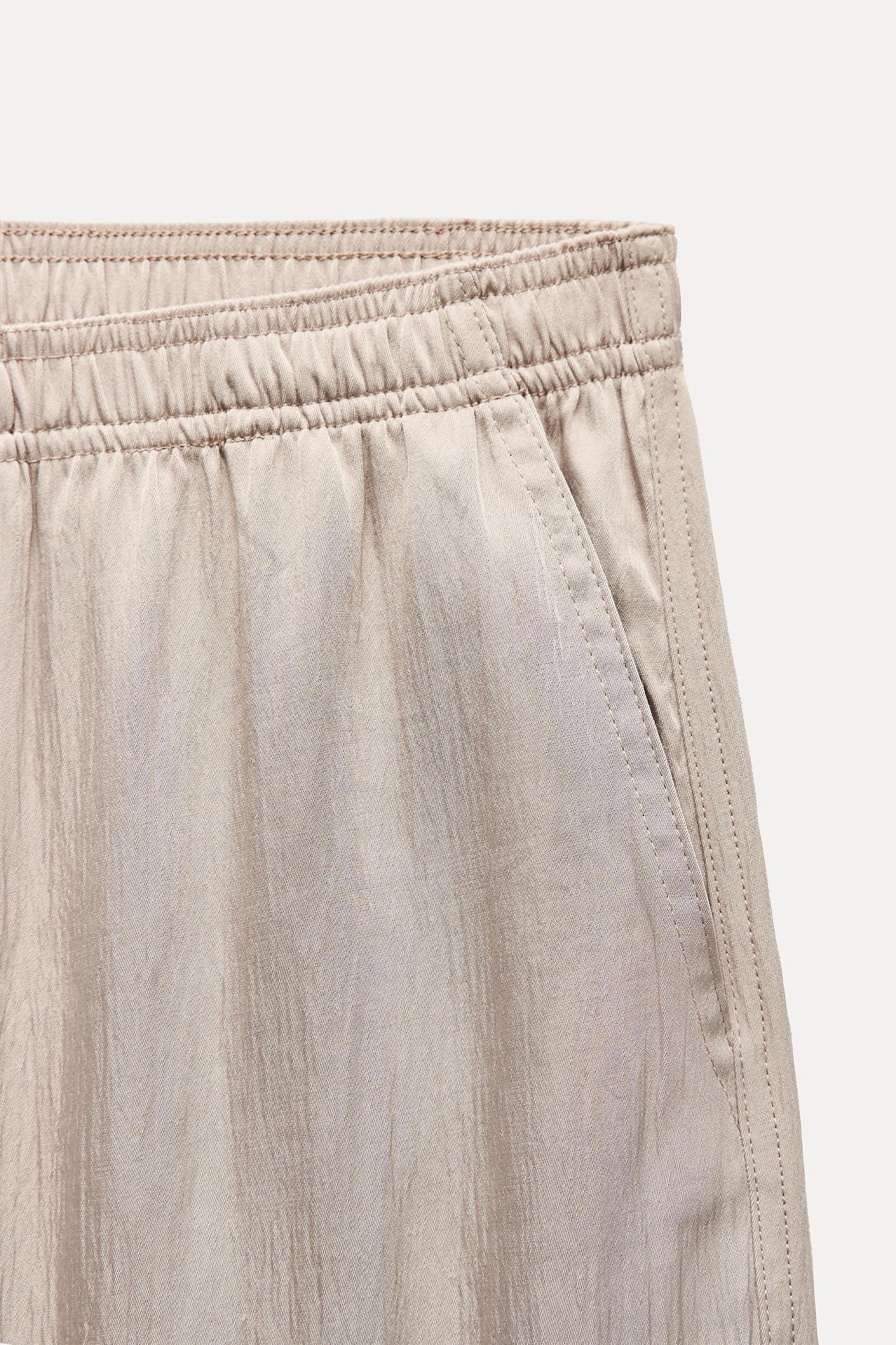 SATIN PAJAMA PANTS Product Image