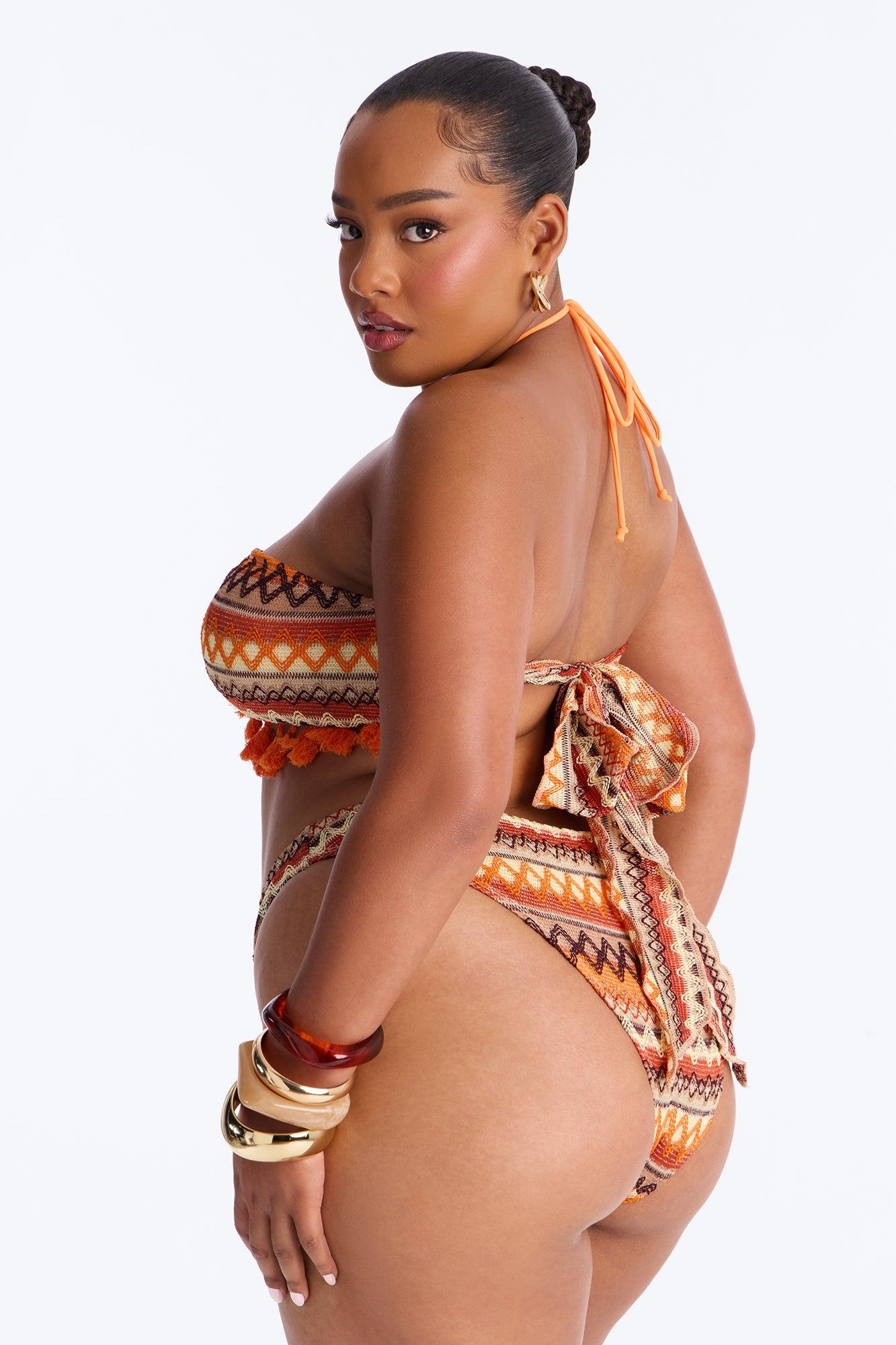 Promised Forever Bikini And Sarong - Orange/combo Female Product Image
