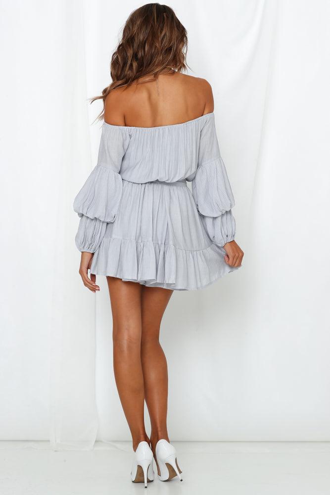 Always The Love Songs Dress Grey Product Image