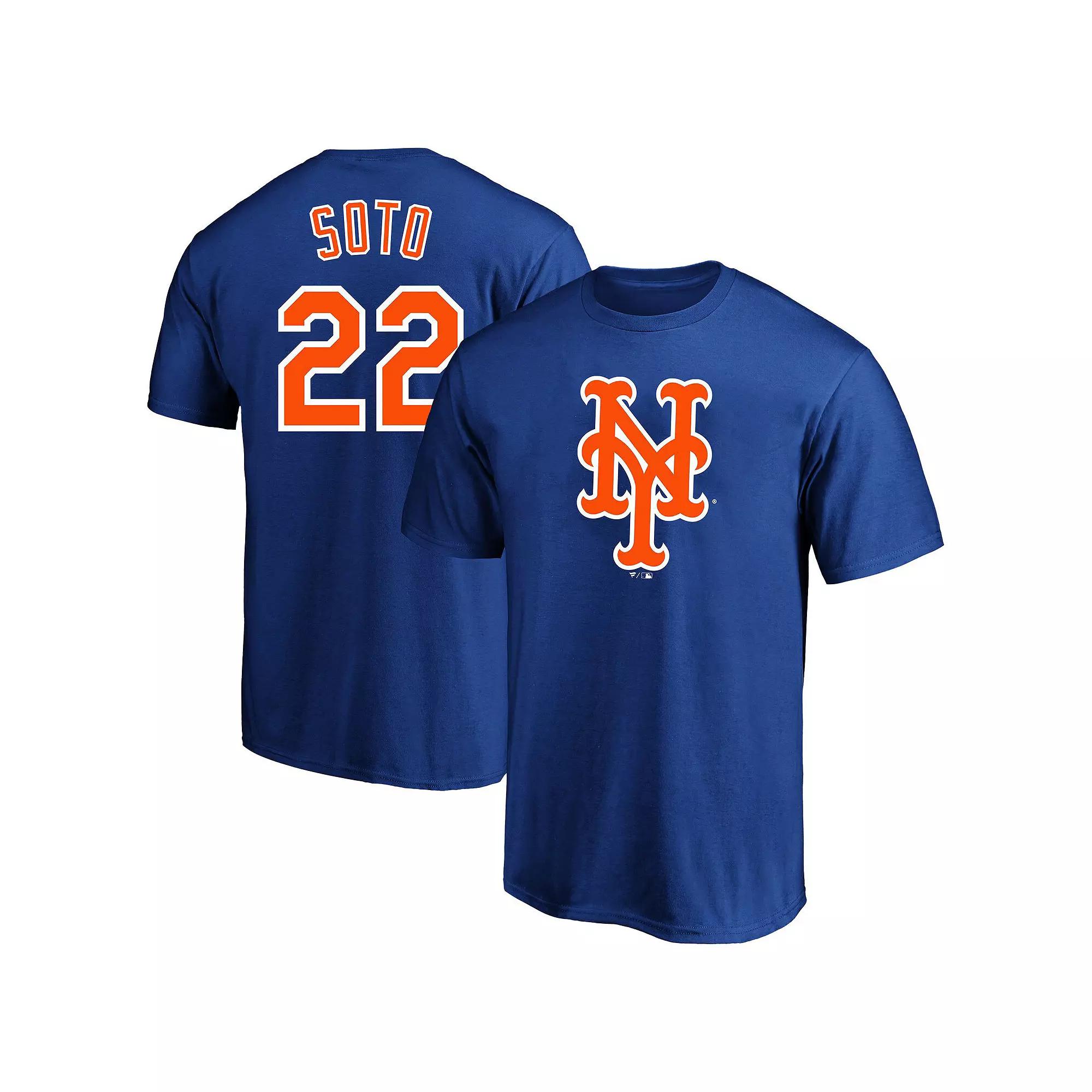 Men's Profile Juan Soto Royal New York Mets Big & Tall Name & Number T-Shirt,  Product Image