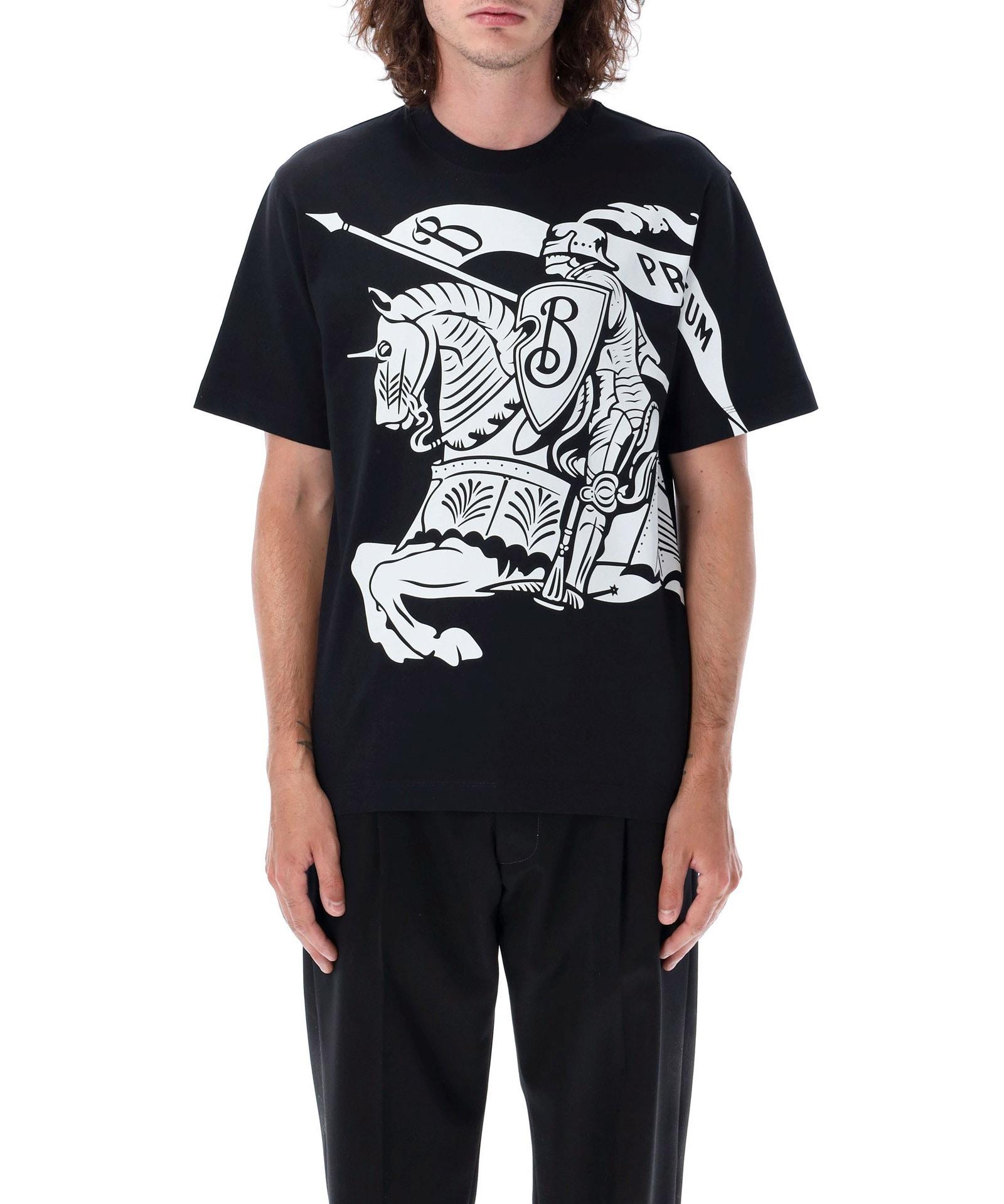 Equestrian Knight-print cotton T-shirt Product Image