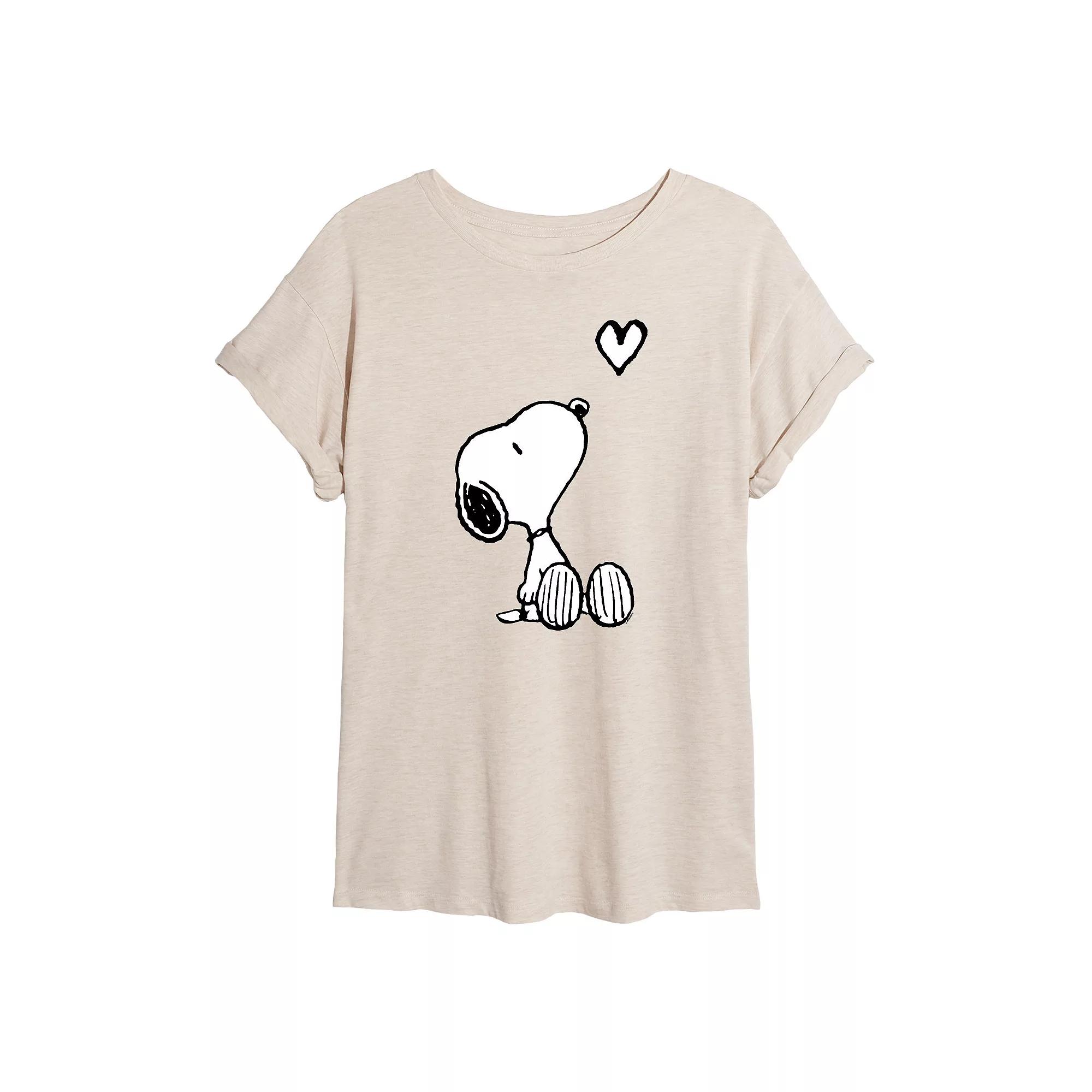 Juniors' Peanuts Snoopy Heart Over Product Image