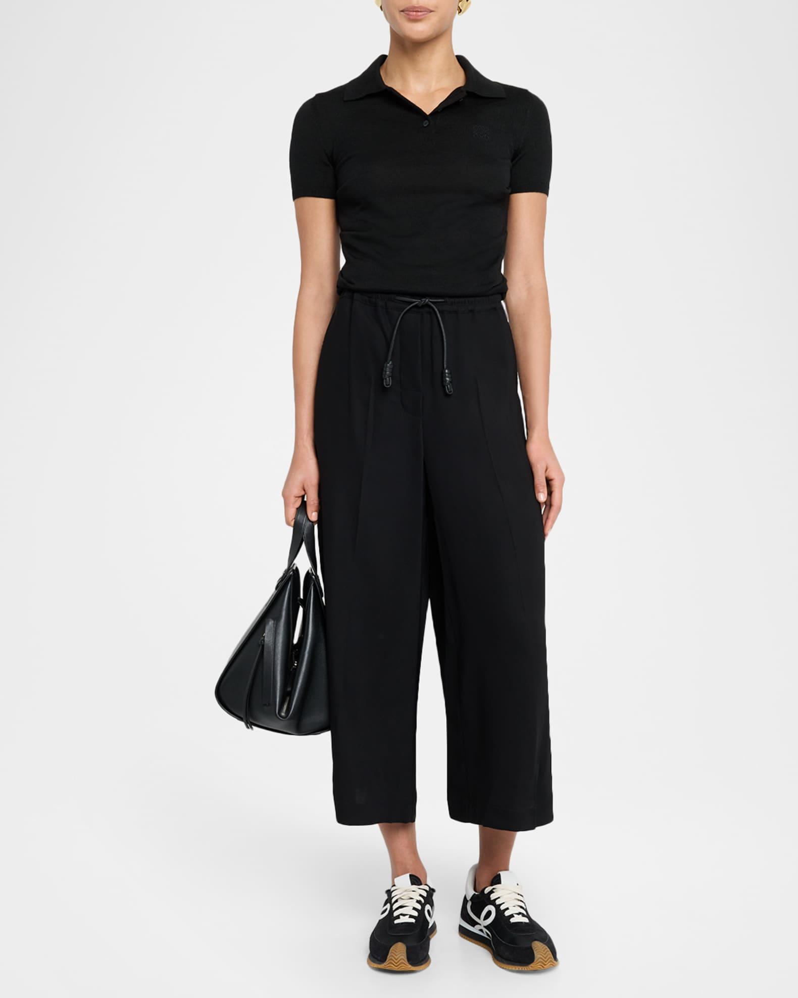 Cashmere-Blend Polo Sweater Product Image