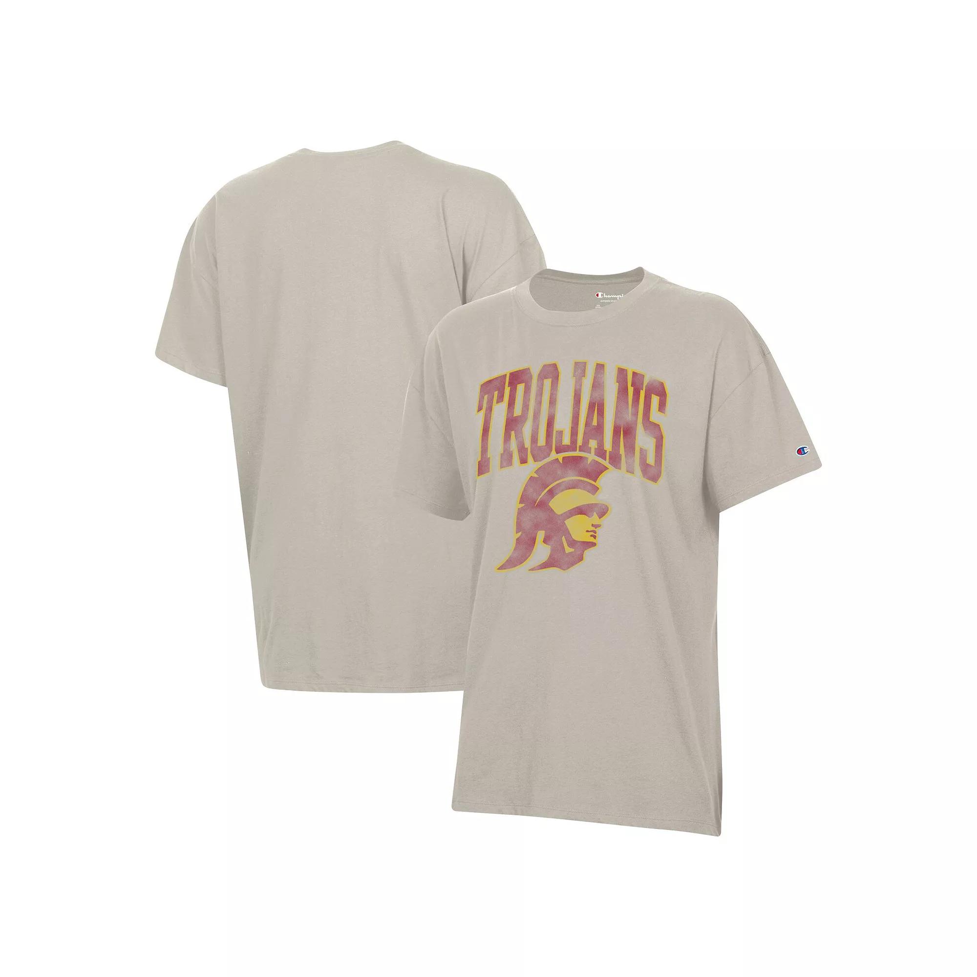Women's Champion Tan USC Trojans Core Oversized T-Shirt, Size: Small, Team Product Image