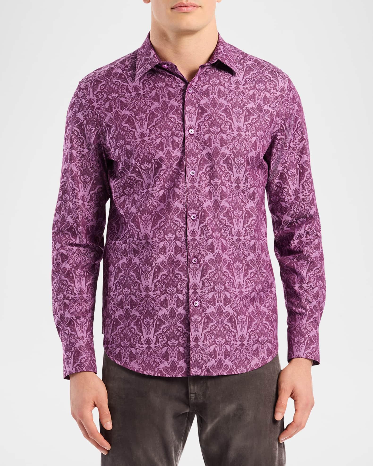 Men's Highland Tonal Damask Sport Shirt Product Image