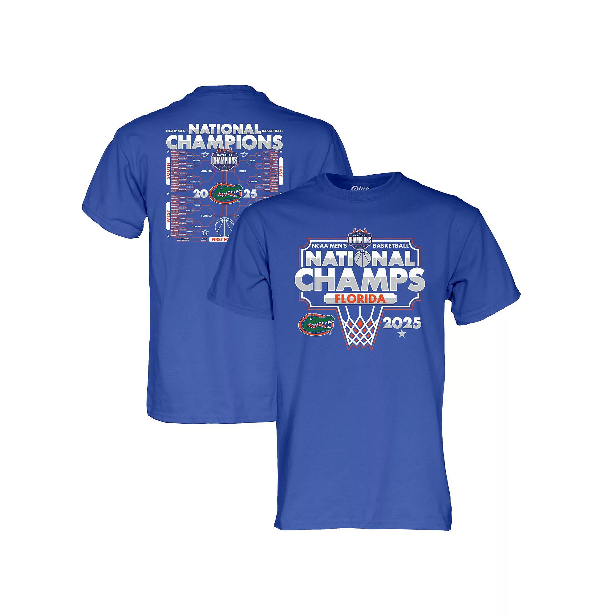 Youth Blue 84 Royal Florida Gators 2025 NCAA Men's Basketball National Champions Bracket T-Shirt, Boy's, Size: YTH Small Product Image