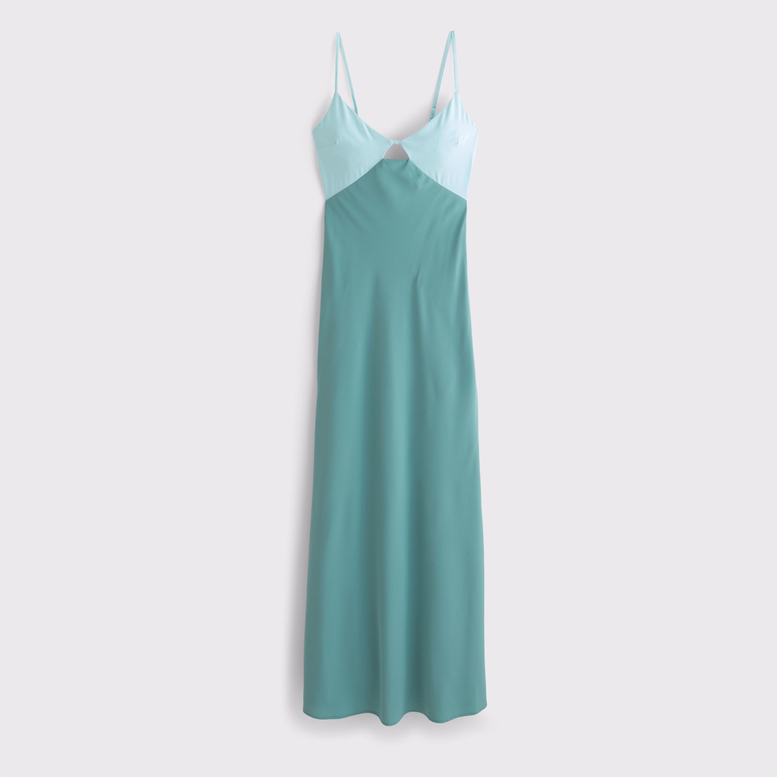The A&F Julia Slip Cutout Maxi Dress Product Image