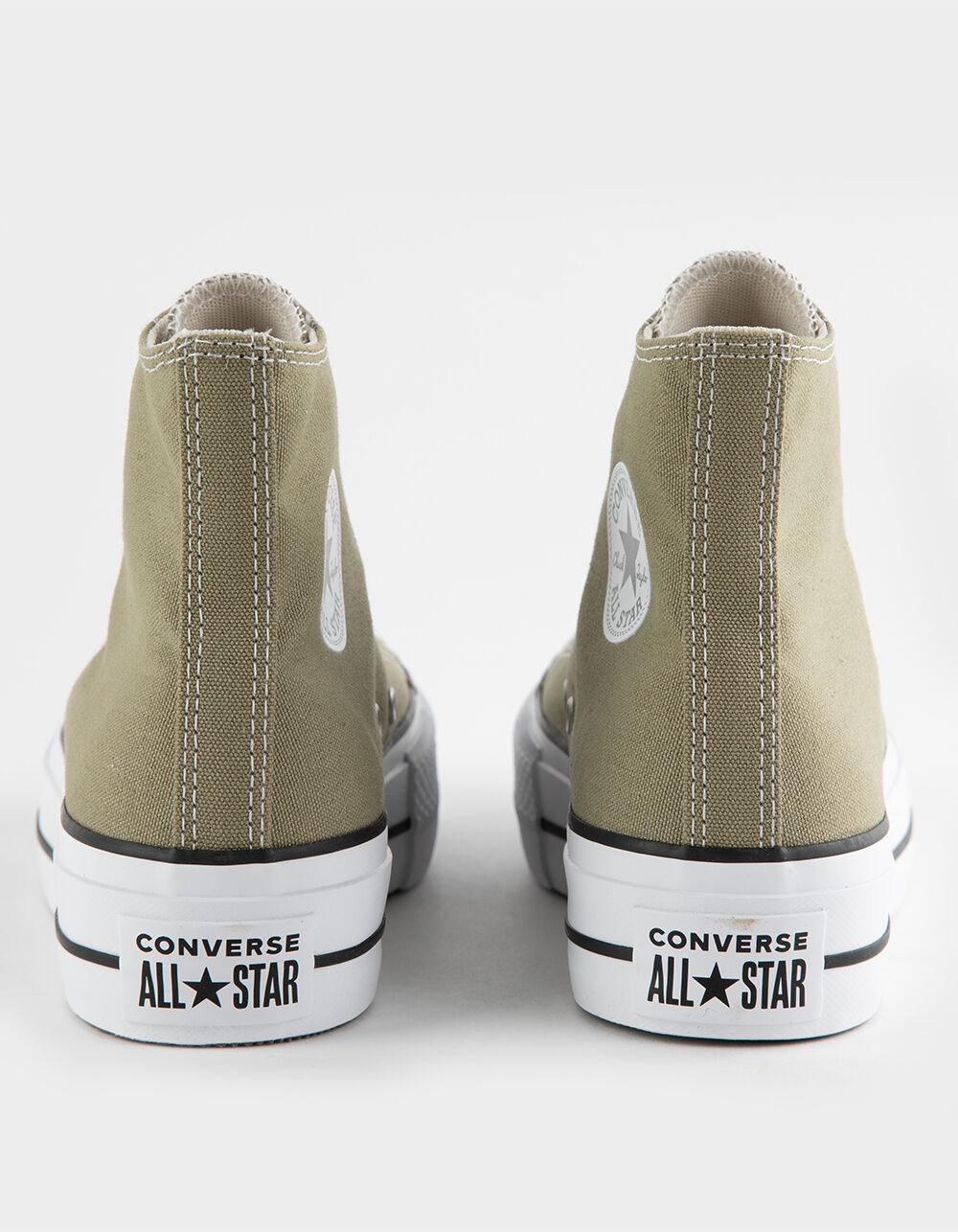 CONVERSE Chuck Taylor All Star Lift Platform Womens High Top Shoes - TAN Product Image