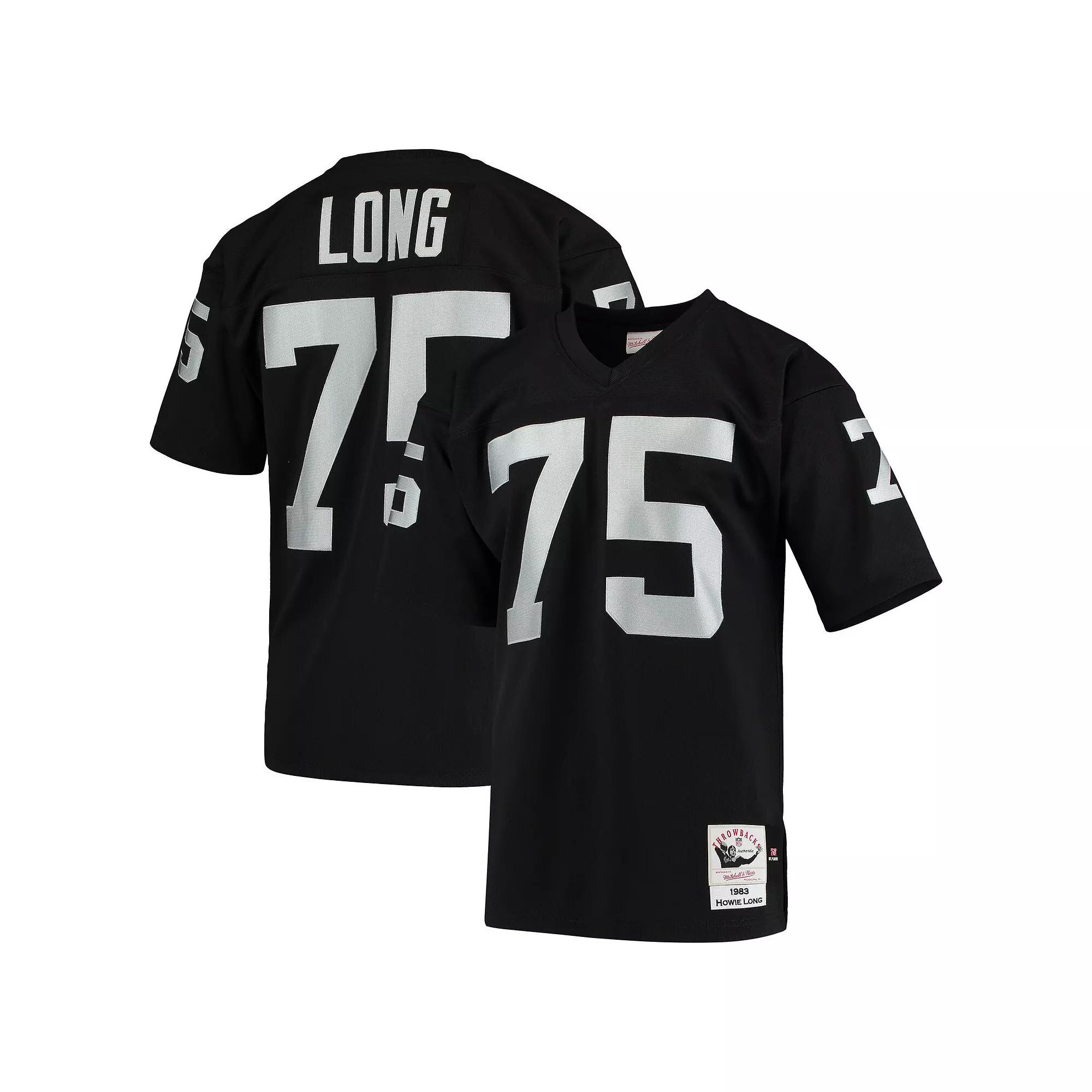 Mens Mitchell & Ness Howie Long Black Las Vegas Raiders 1983 Authentic Throwback Retired Player Jersey Product Image