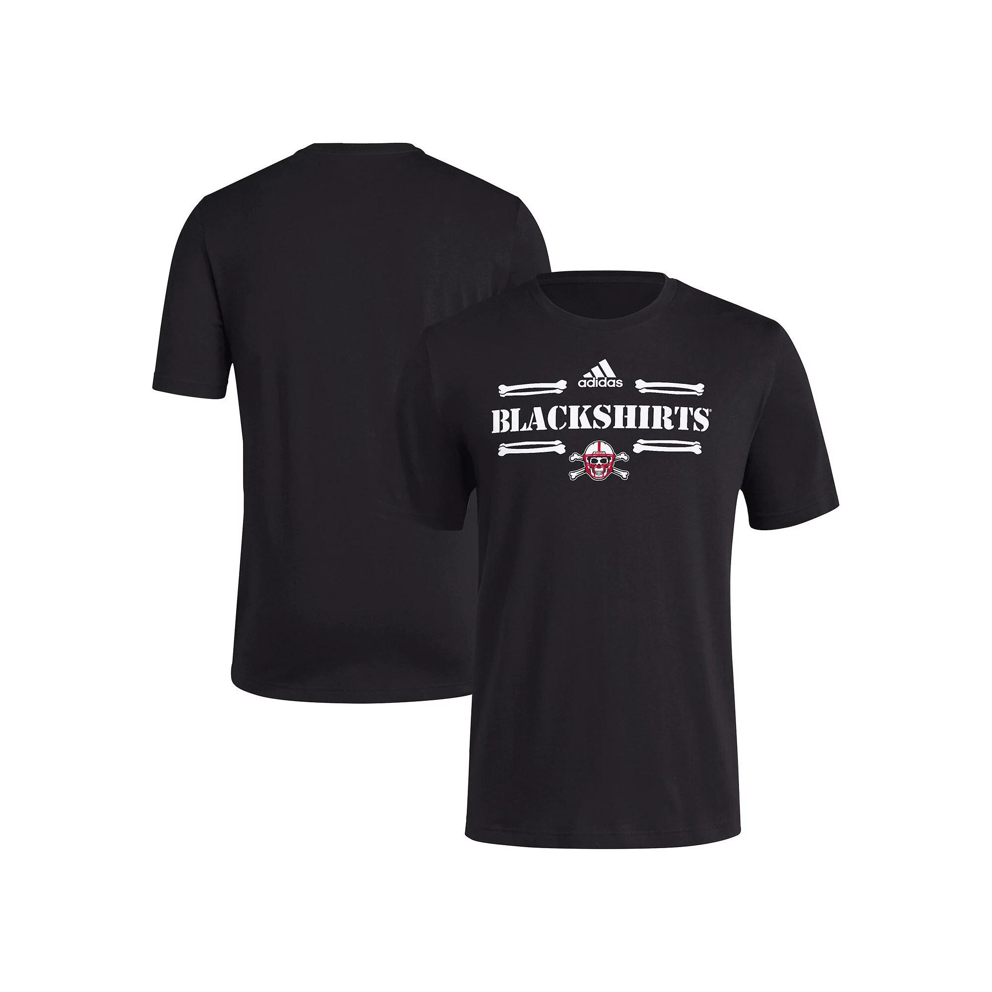 Men's adidas Black Nebraska Huskers Blackshirts Fresh T-Shirt, Size: Small Product Image