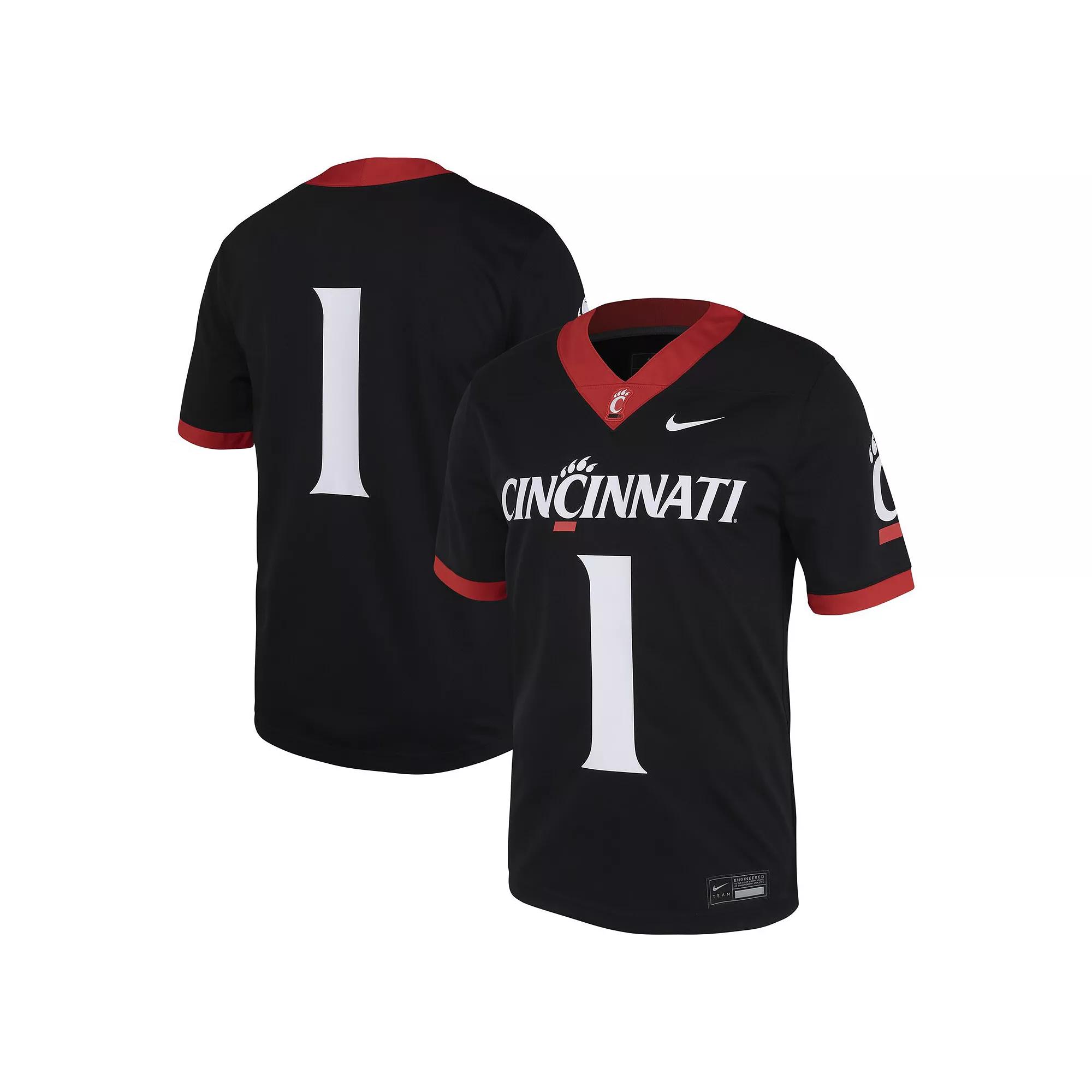 Men's Nike #1 Black Cincinnati Bearcats Untouchable Football Jersey,  Product Image