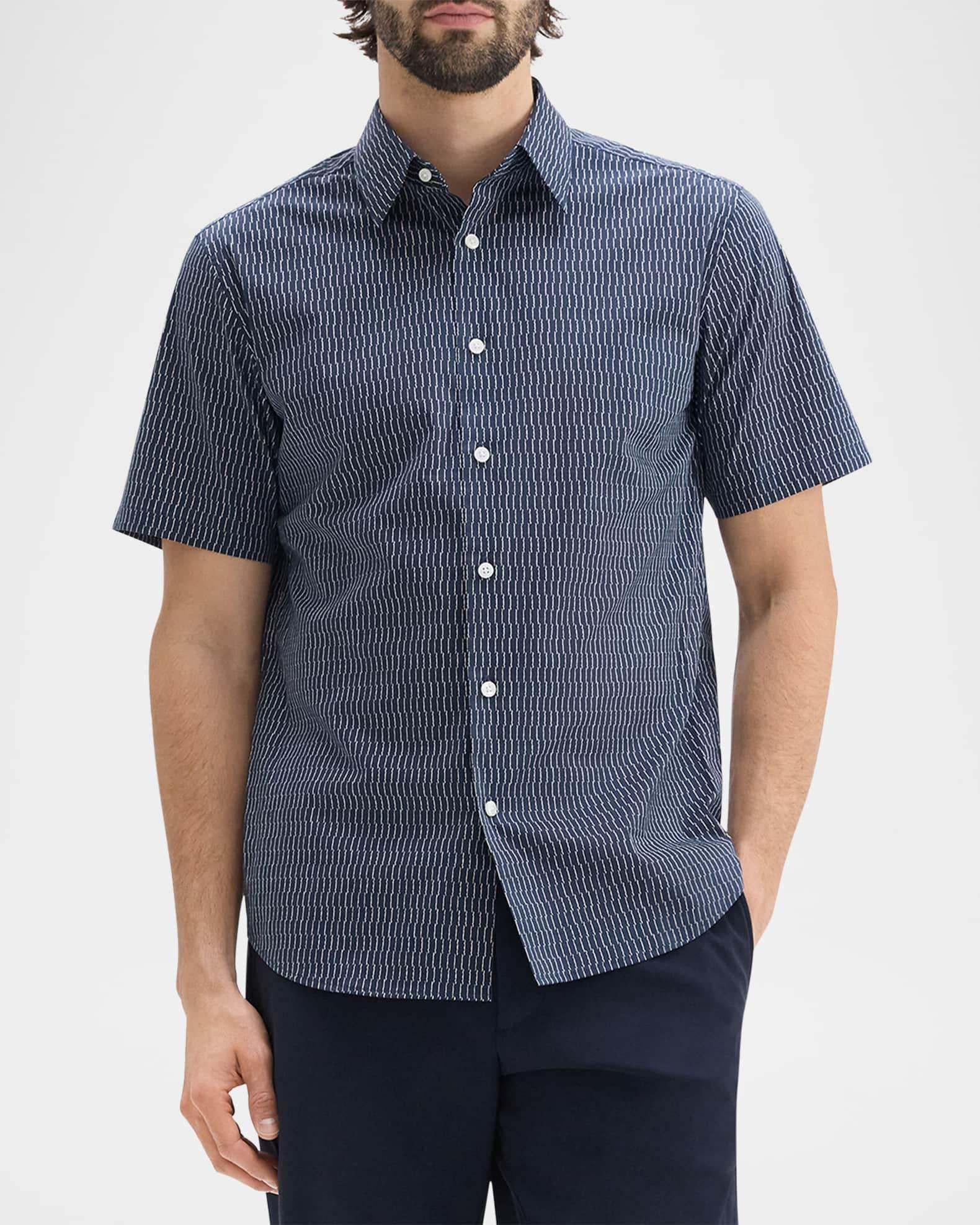 Men's Irving Abstract-Print Short-Sleeve Sport Shirt Product Image