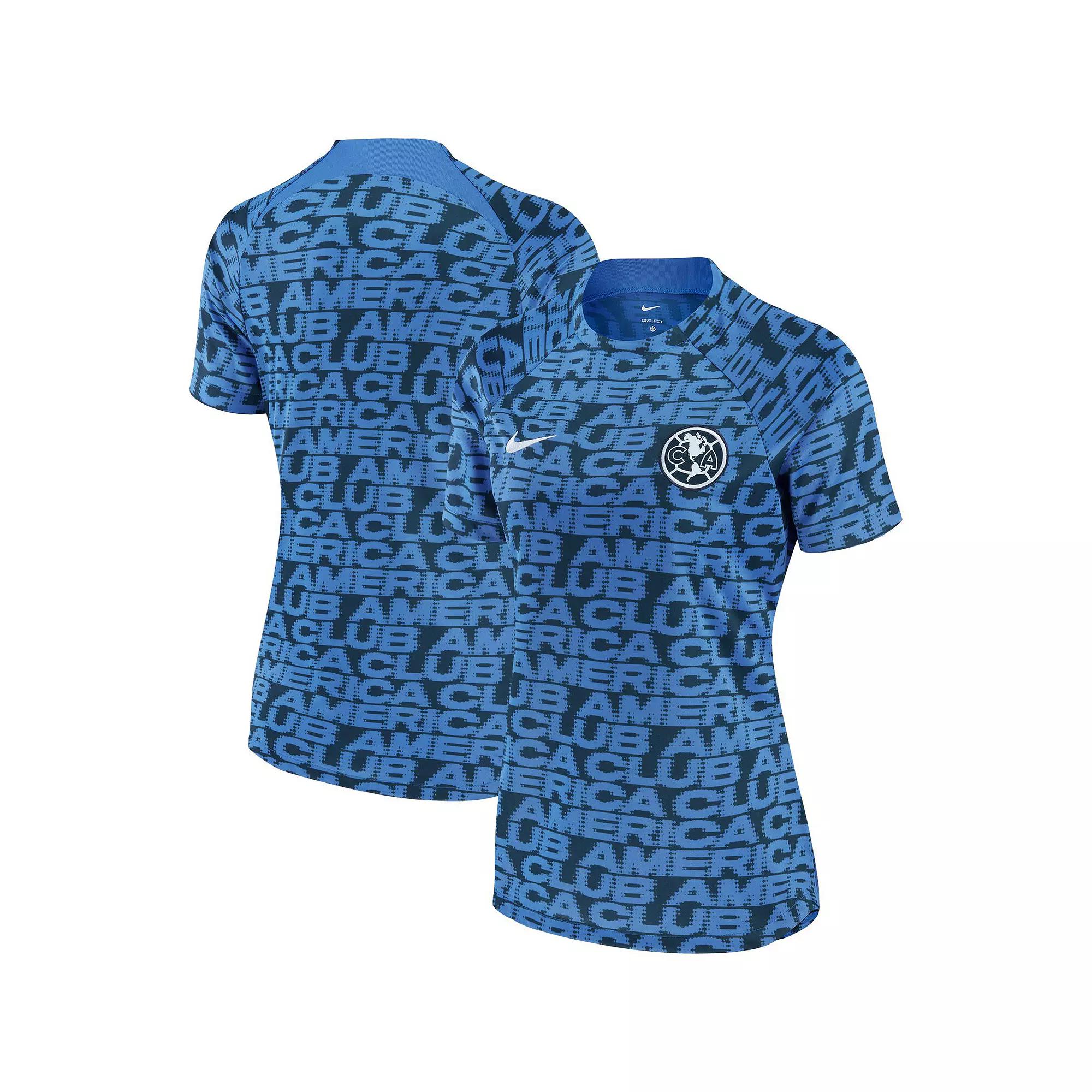 Women's Nike Navy Club America 2022/23 Pre-Match Home Performance Top,  Product Image