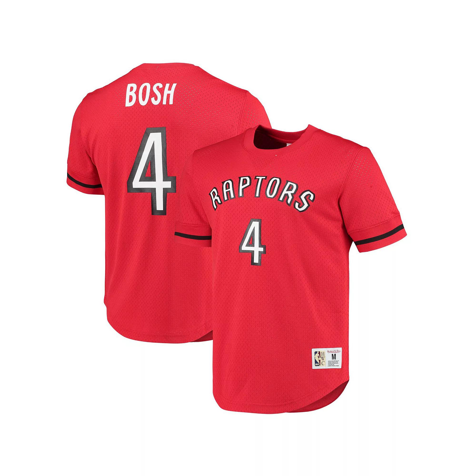 Mens Mitchell & Ness Chris Bosh Red Toronto Raptors 2003 Mesh Name & Number T-Shirt Product Image