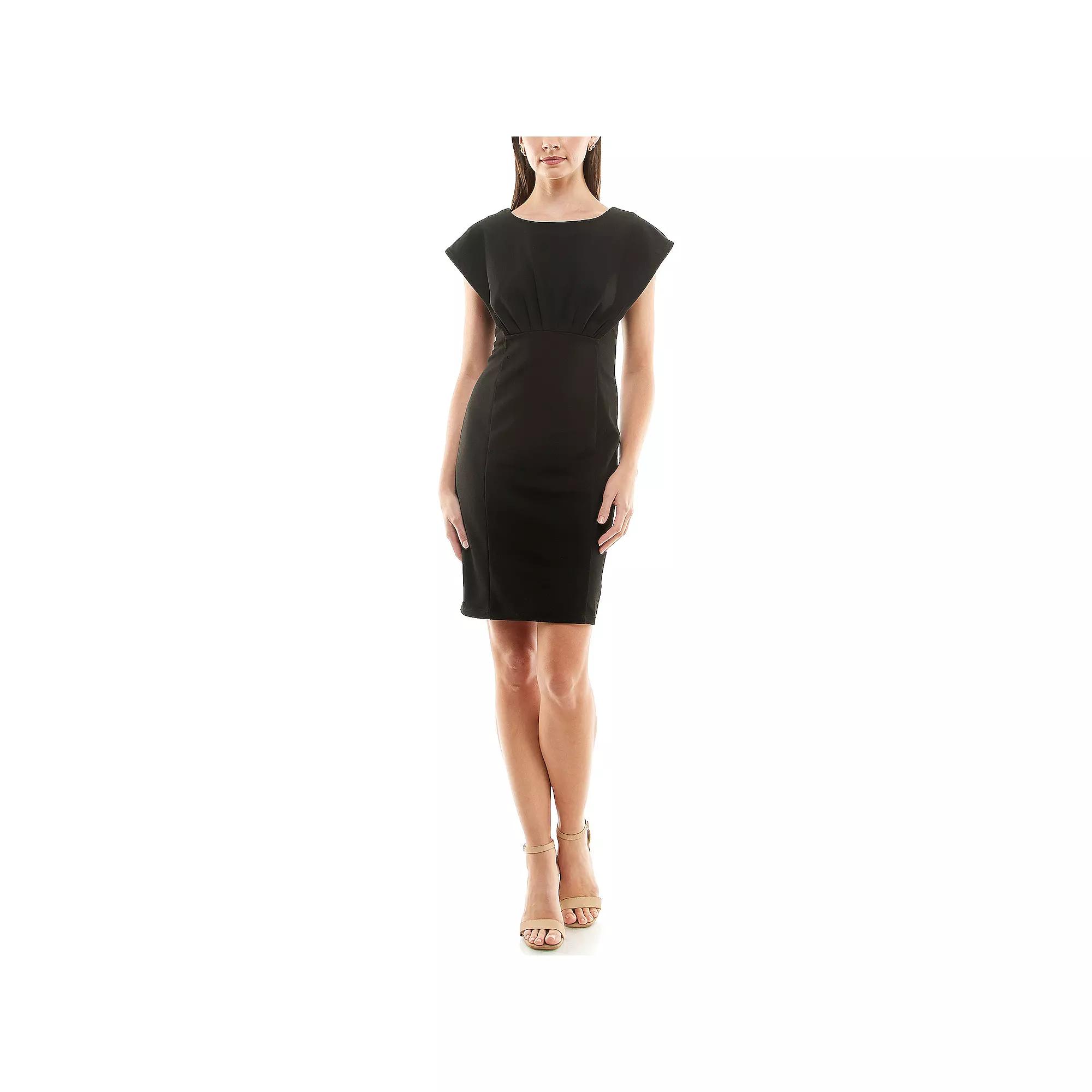 Women's Nina Leonard Scoop Neck Sheath Dress,  Product Image