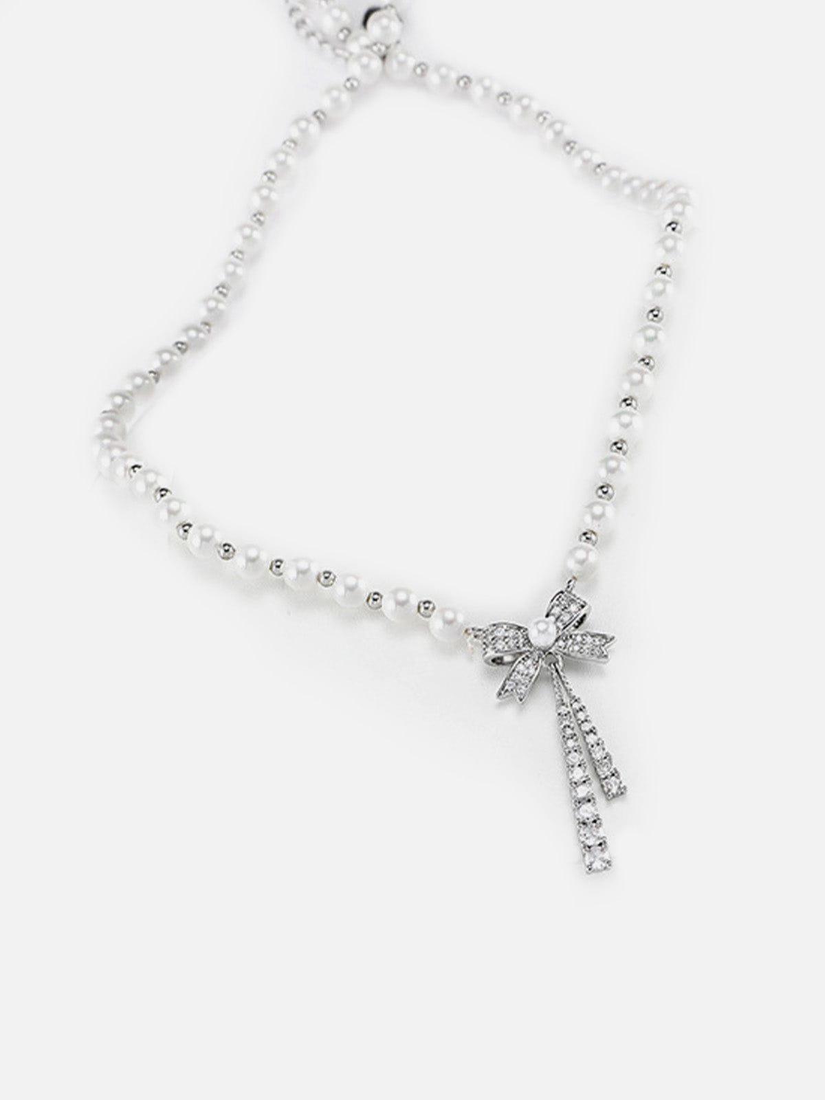 Aelfric Eden Bow Pearl Necklace Product Image