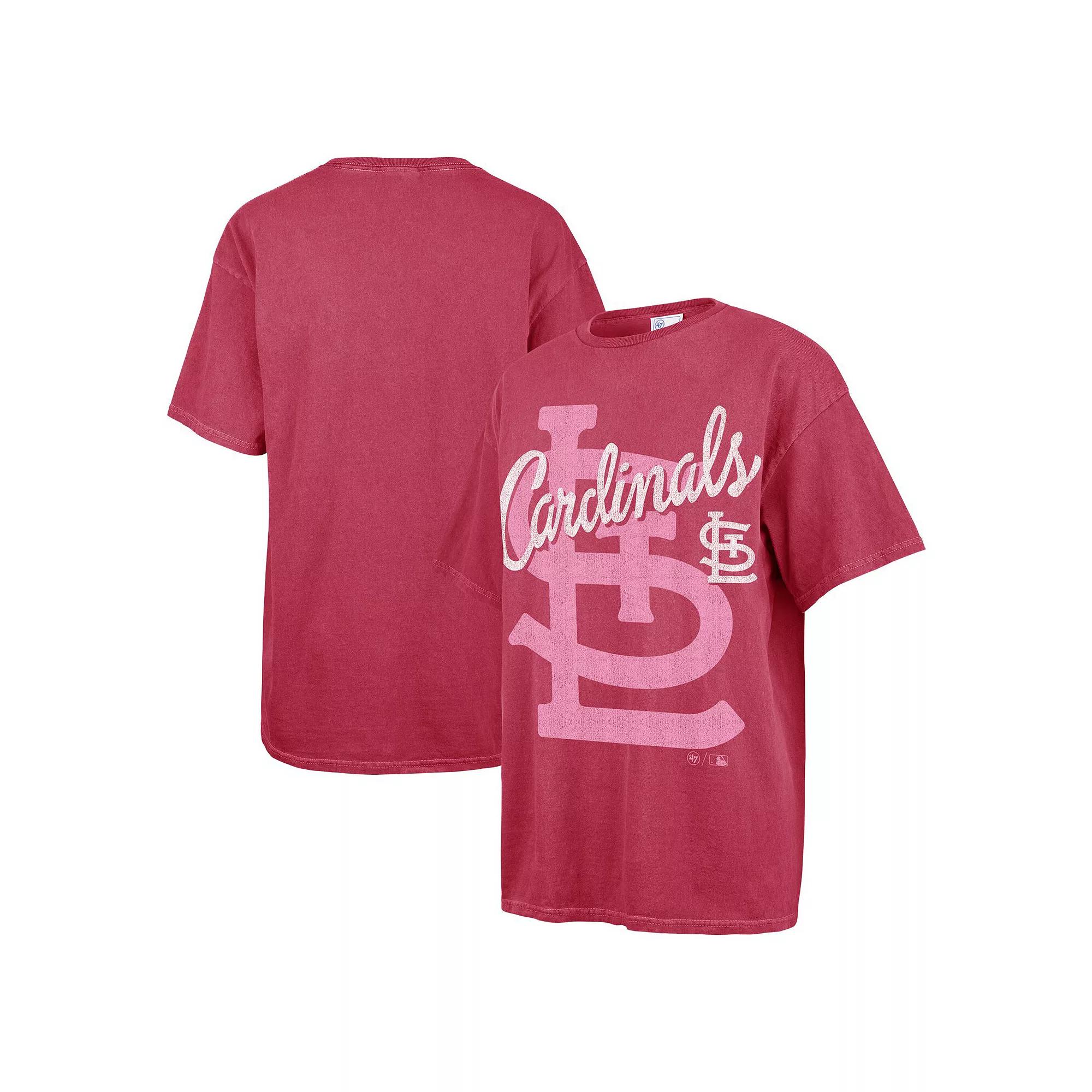 Women's '47 Pink St. Louis Cardinals Dopamine Tradition T-Shirt,  Product Image
