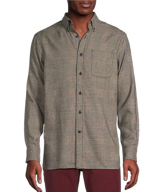 Cremieux Blue Label Chamonix Collection Glen Plaid Moleskin Long Sleeve Woven Shirt Product Image